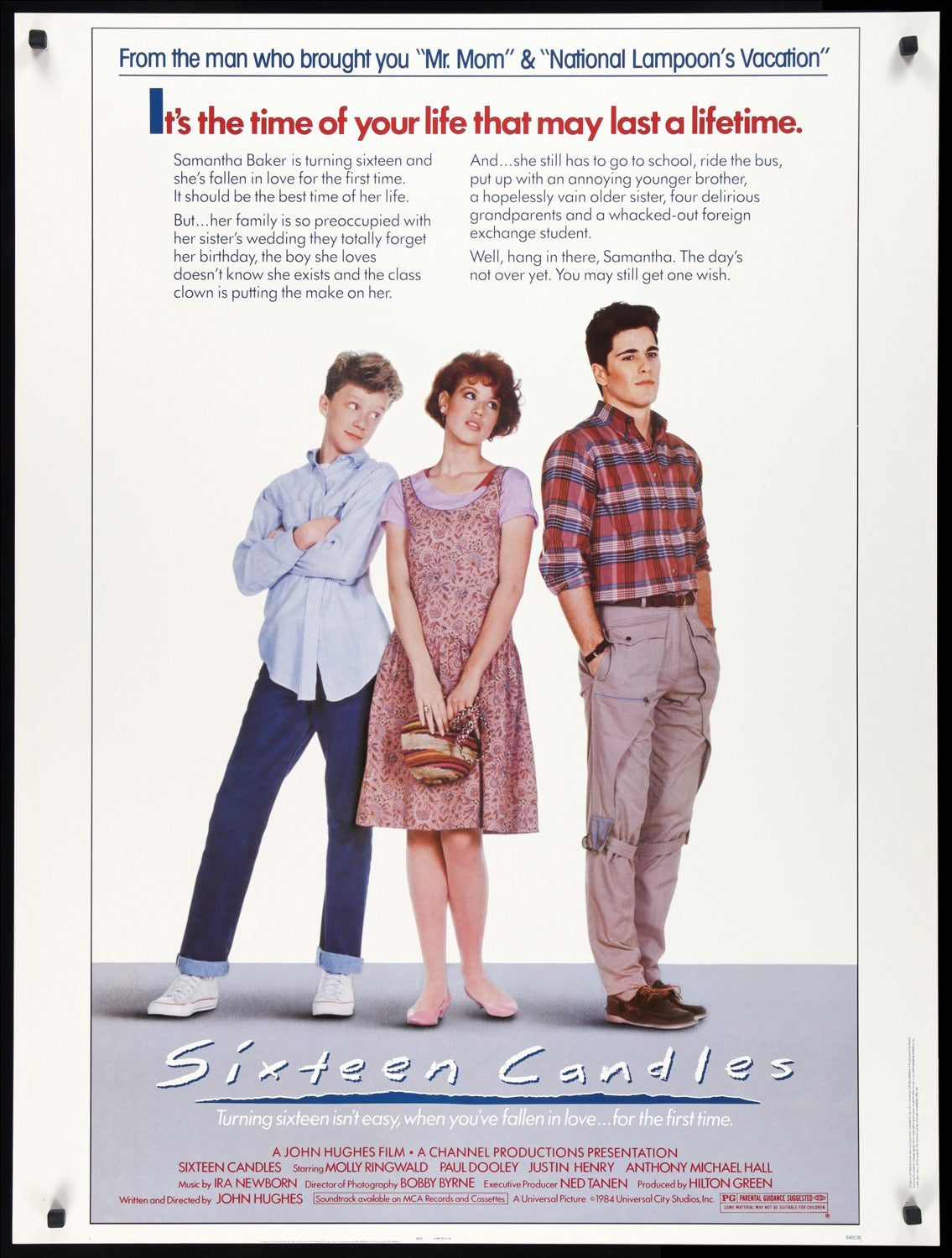 Sixteen Candles (1984) original movie poster for sale at Originalfilmart