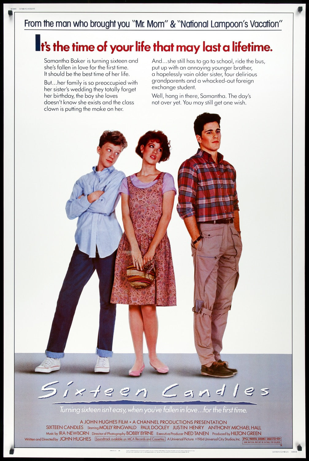 Sixteen Candles (1984) original movie poster for sale at Originalfilmart