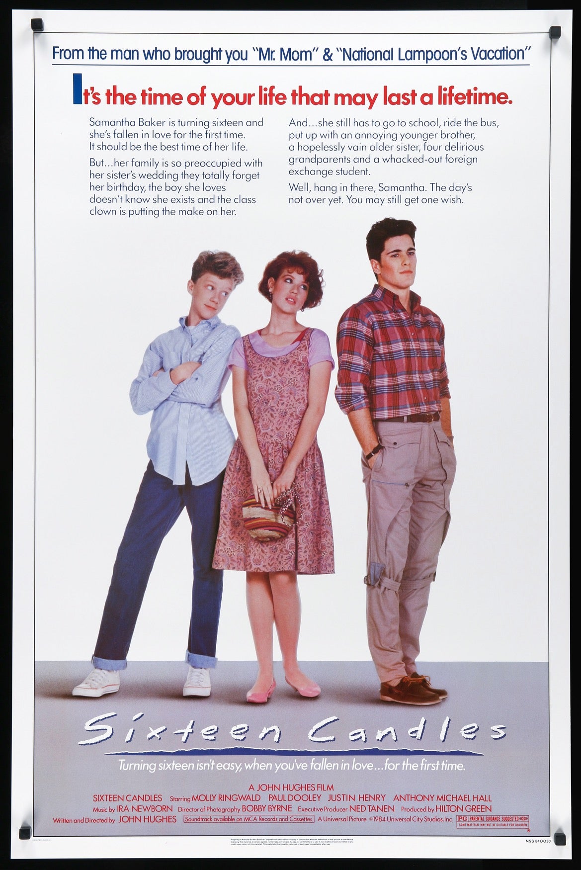 Sixteen Candles (1984) original movie poster for sale at Originalfilmart