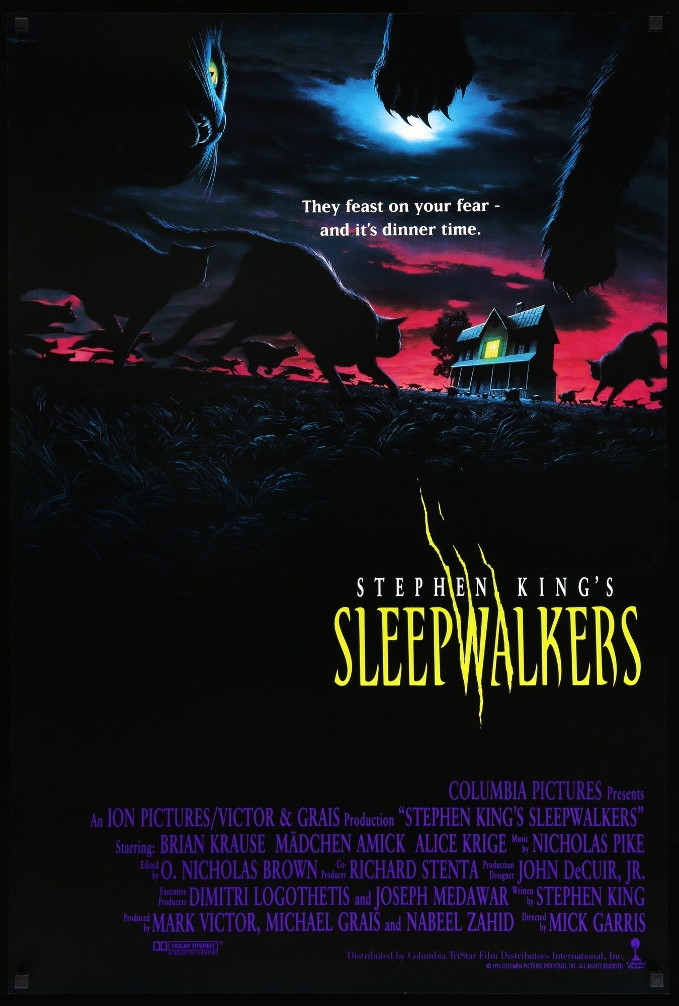 Sleepwalkers (1992) original movie poster for sale at Originalfilmart
