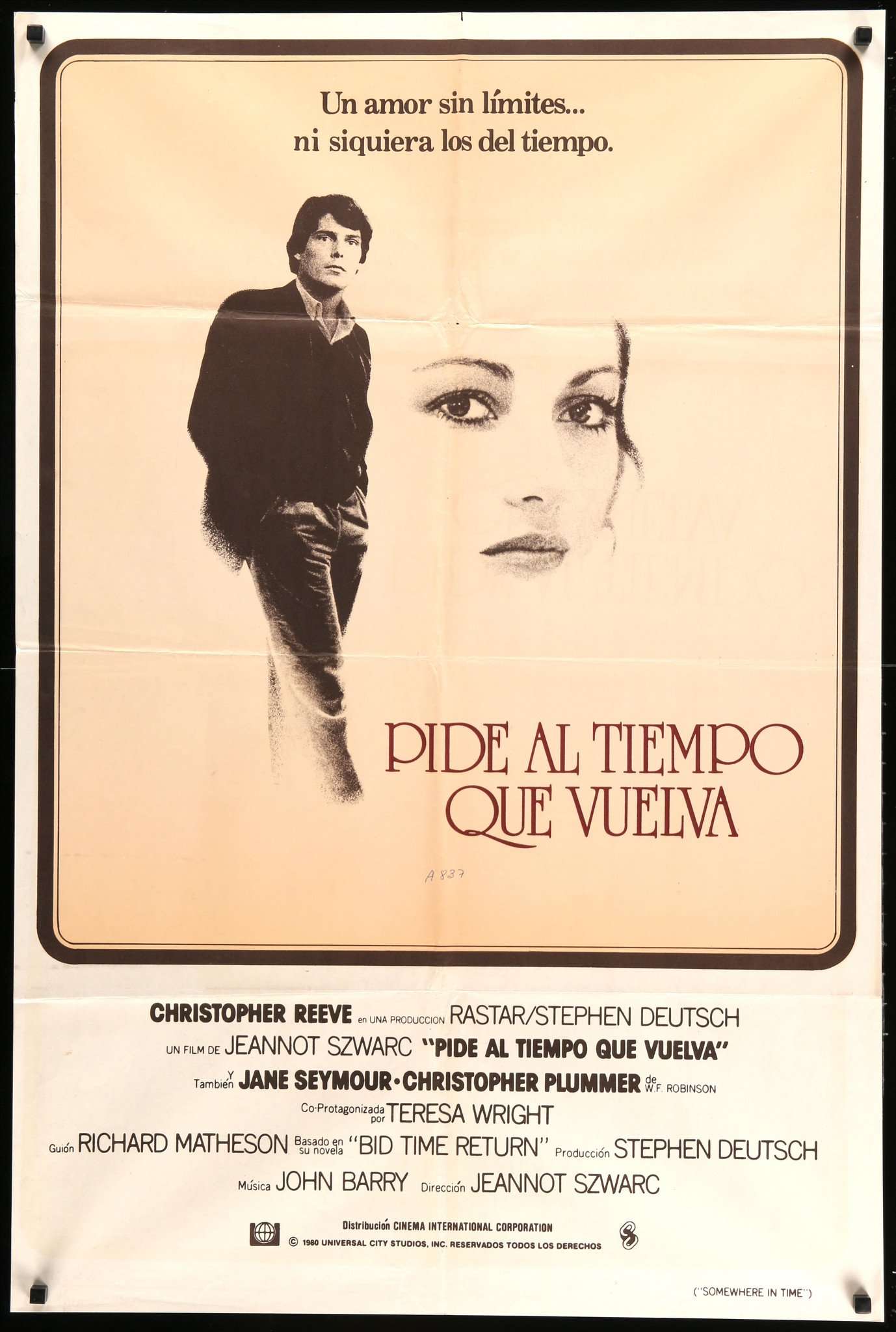 Somewhere in Time (1980) original movie poster for sale at Originalfilmart