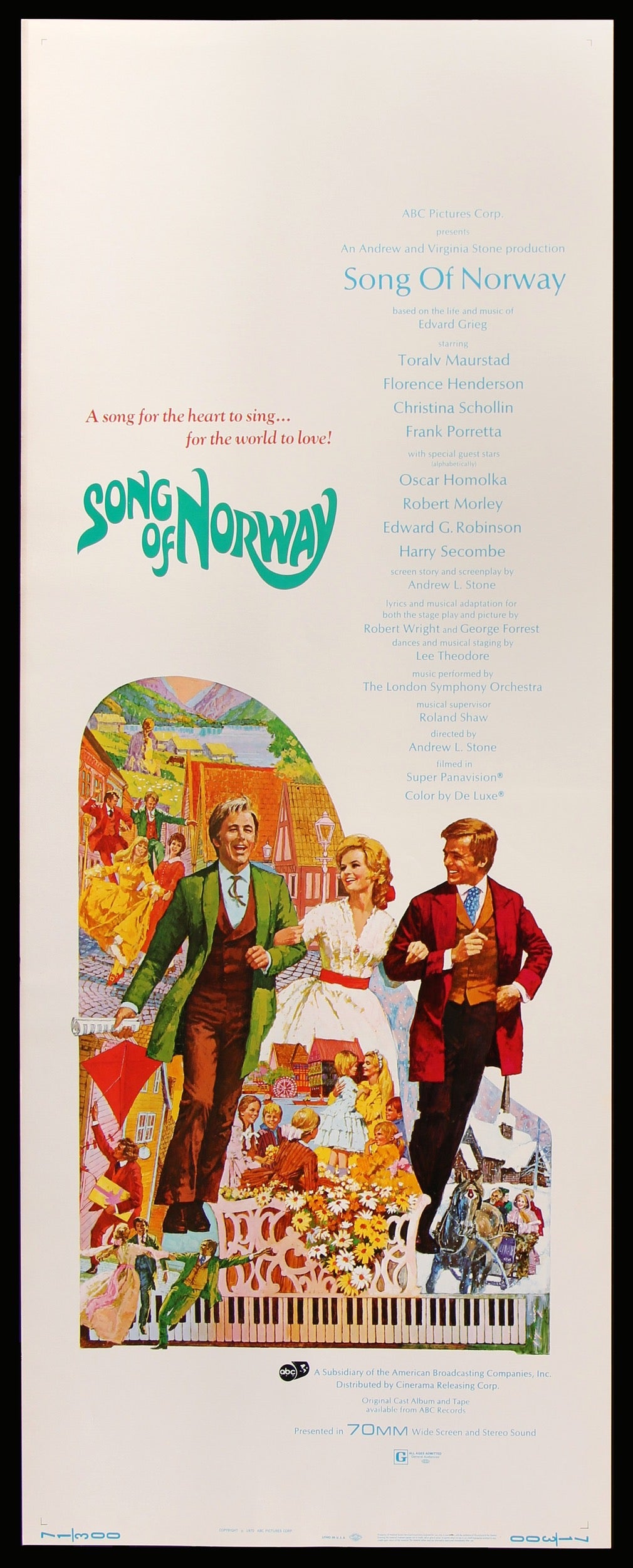 Song of Norway (1970) original movie poster for sale at Originalfilmart
