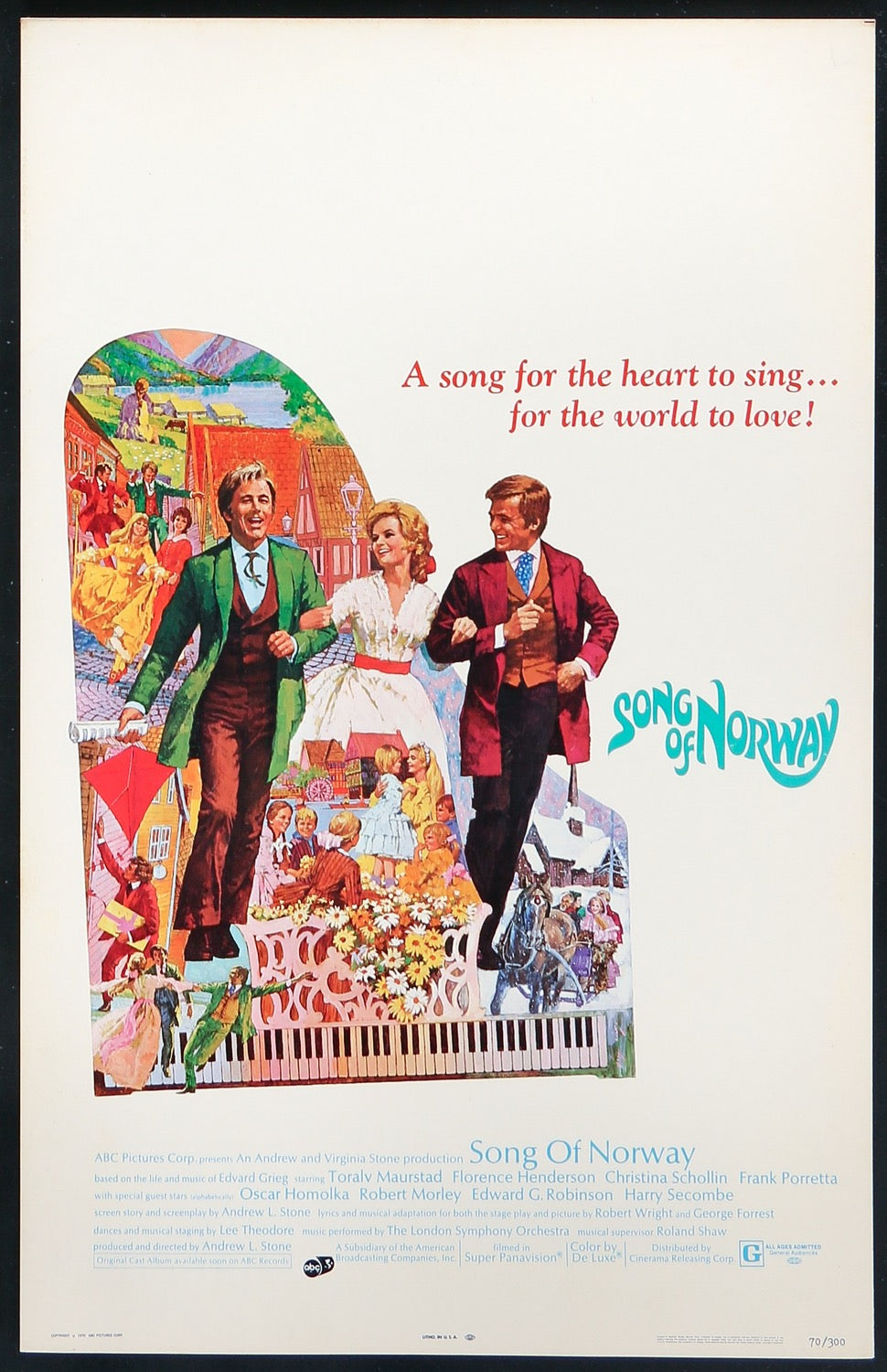 Song of Norway (1970) original movie poster for sale at Originalfilmart