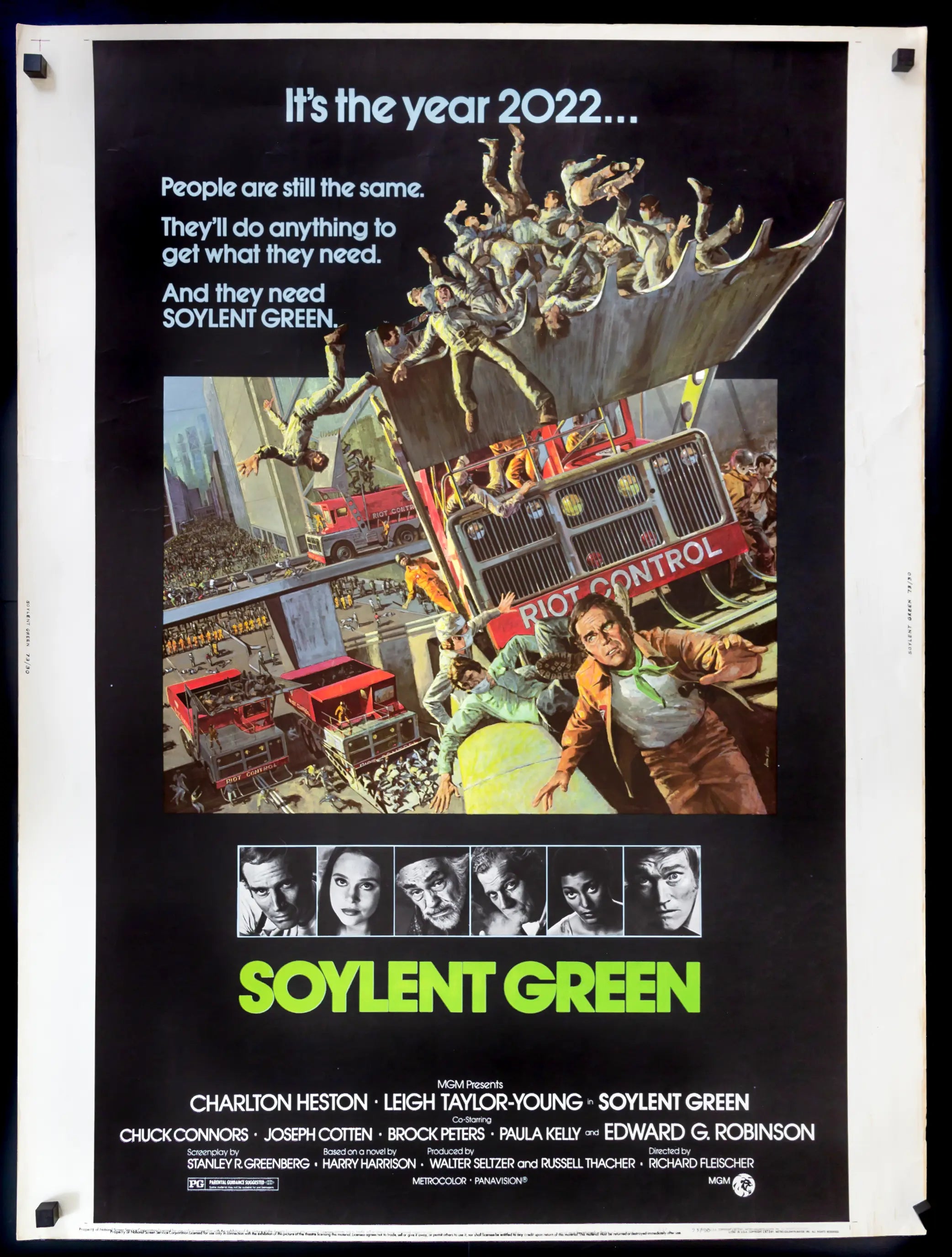 Soylent Green (1973) original movie poster for sale at Originalfilmart