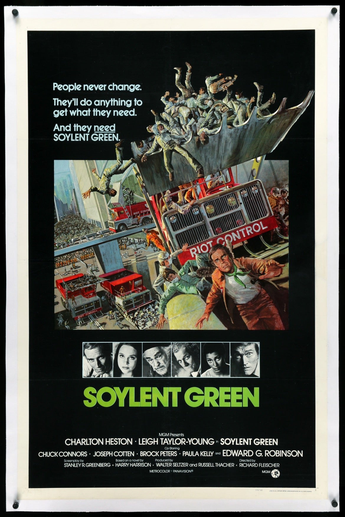 Soylent Green (1973) original movie poster for sale at Originalfilmart