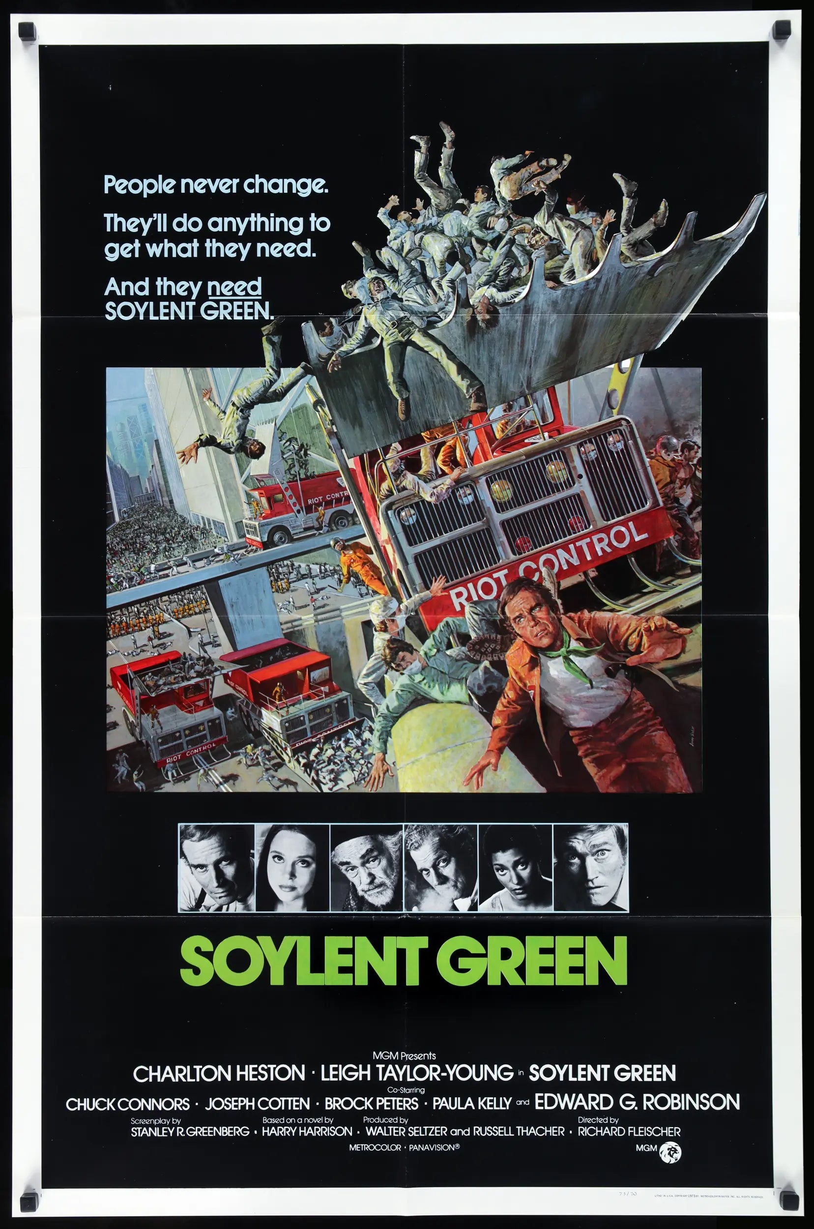 Soylent Green (1973) original movie poster for sale at Originalfilmart
