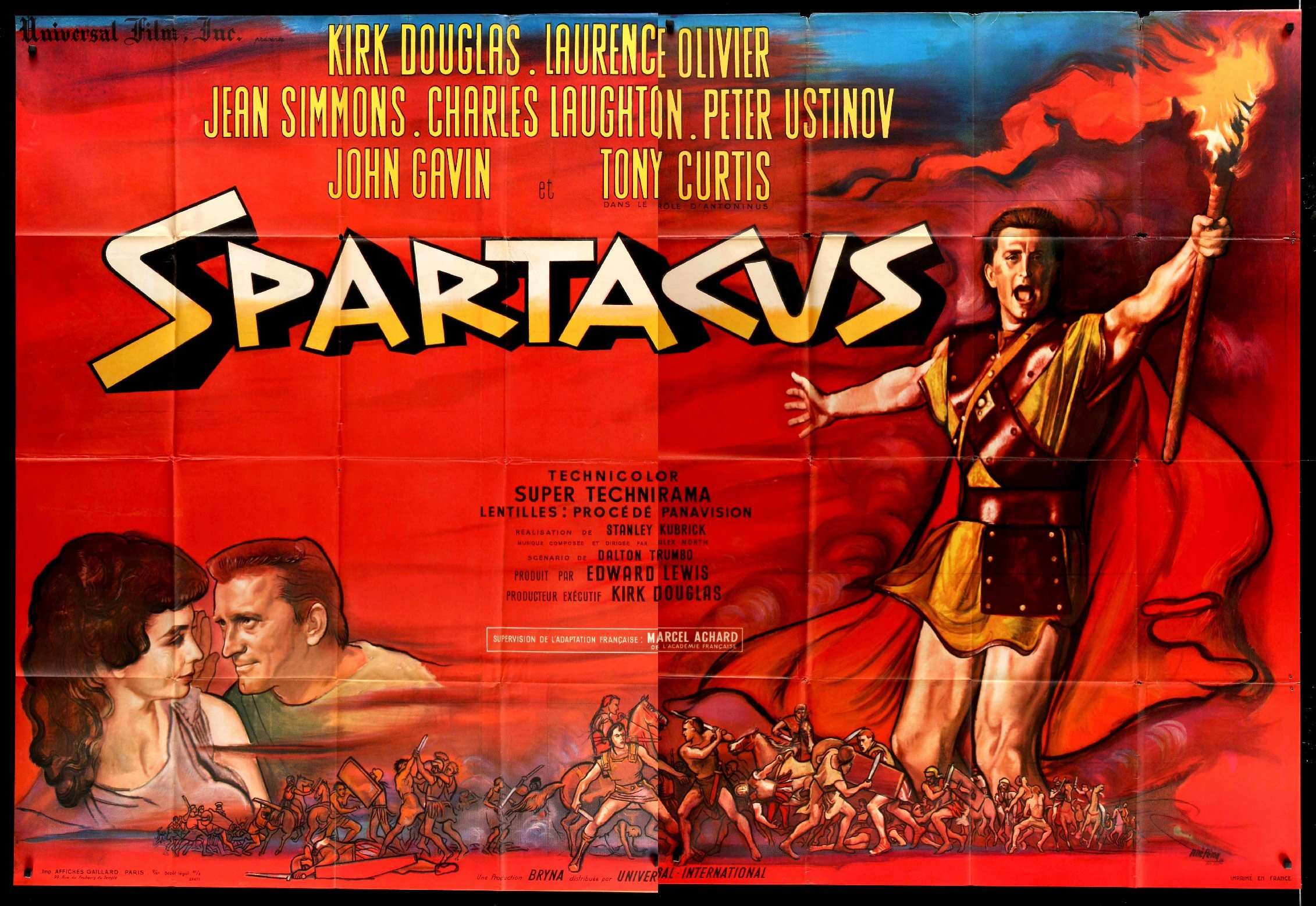 Spartacus (1960) original movie poster for sale at Originalfilmart