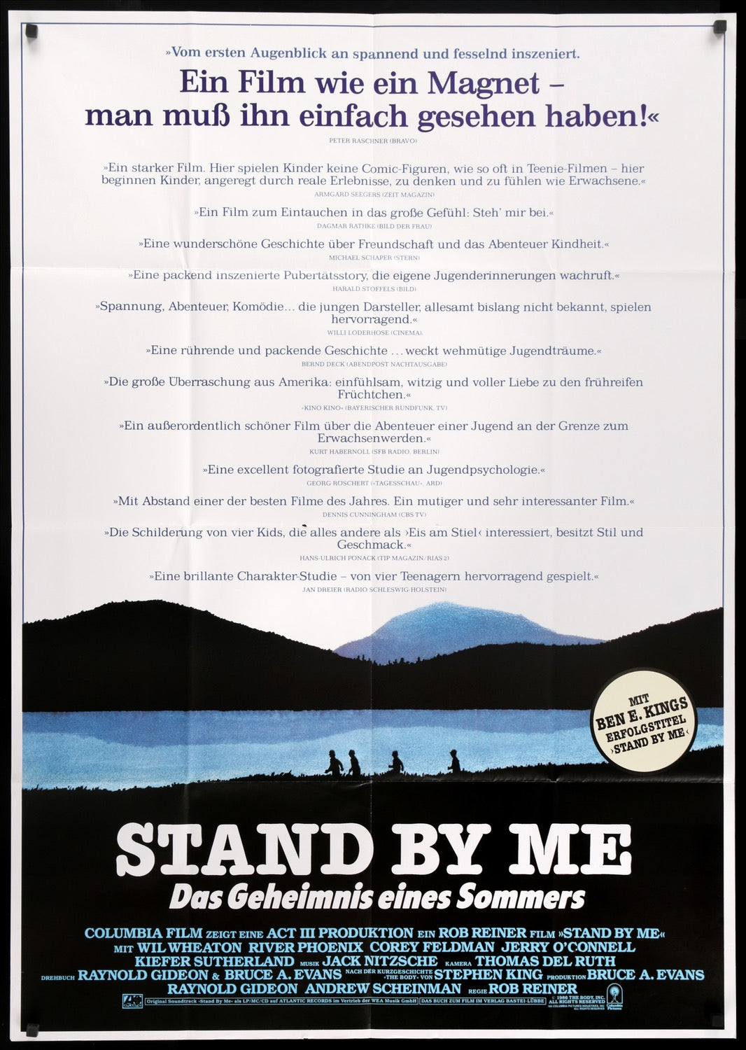 Stand By Me (1986) original movie poster for sale at Originalfilmart