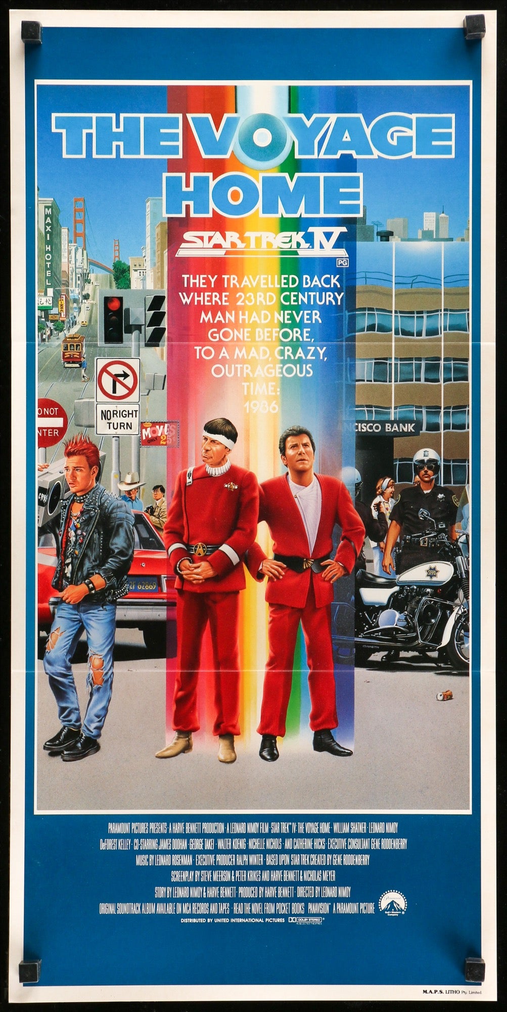 Star Trek IV: The Voyage Home (1986) original movie poster for sale at Originalfilmart