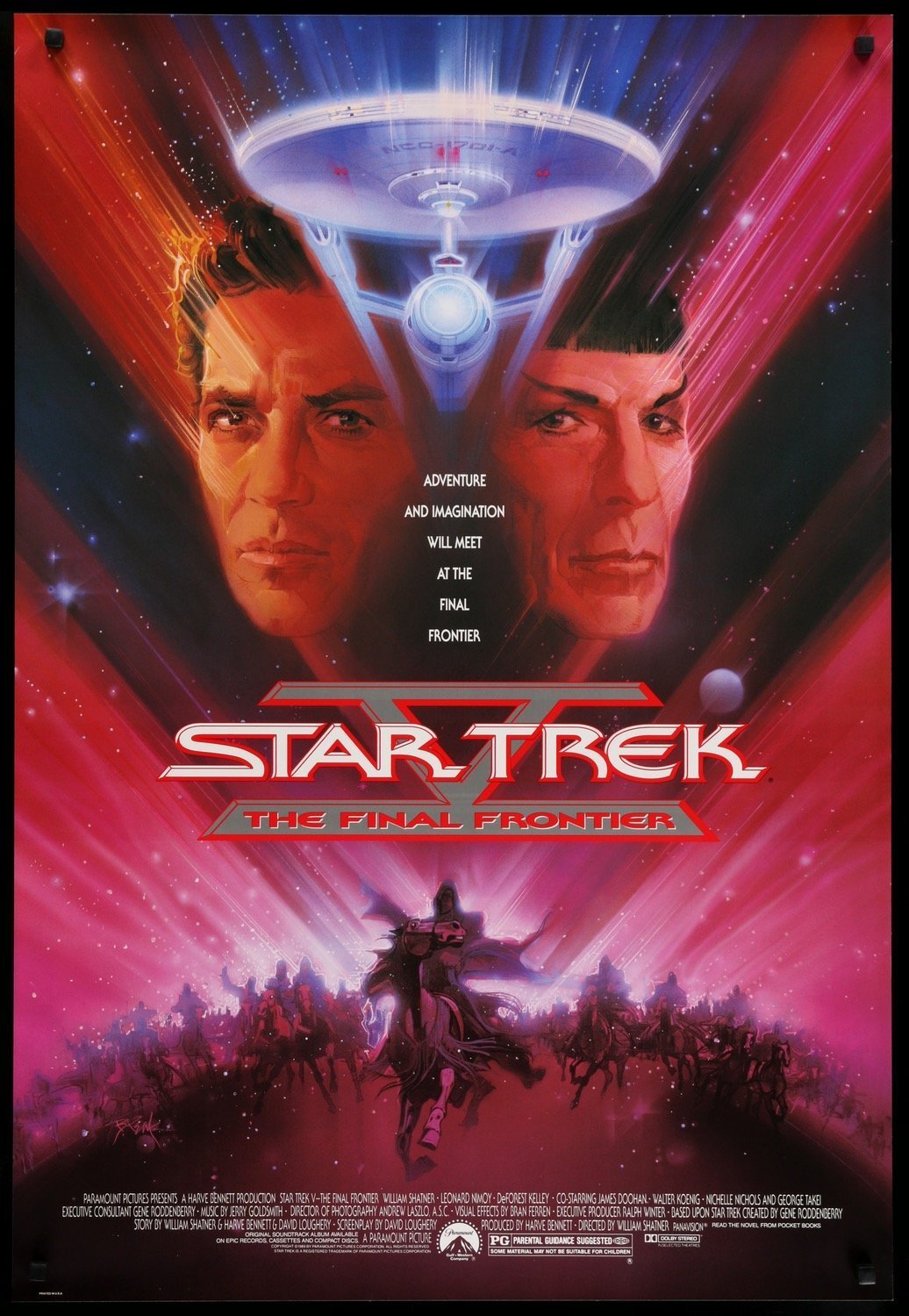Star Trek V: The Final Frontier (1989) original movie poster for sale at Originalfilmart