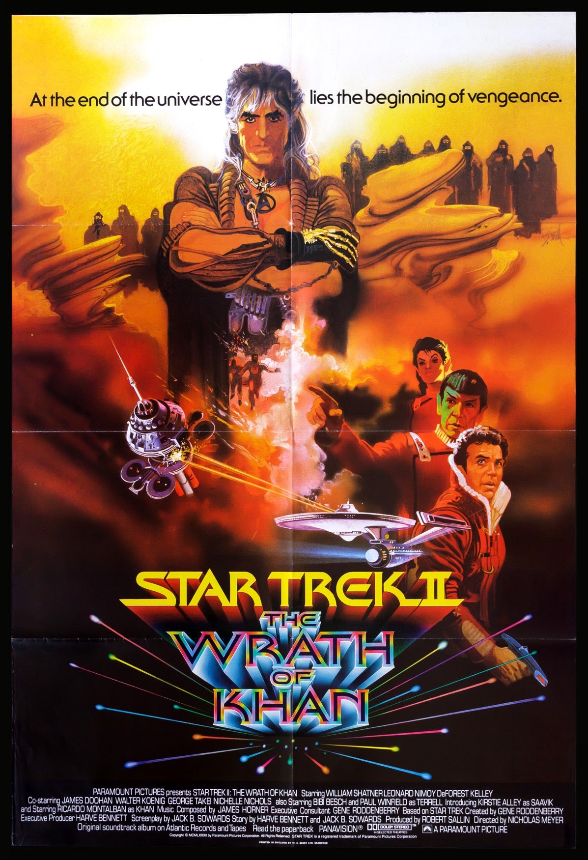 Star Trek II: The Wrath of Khan (1982) original movie poster for sale at Originalfilmart