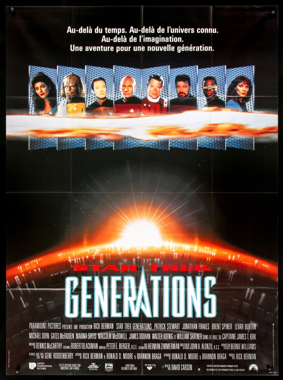 Star Trek: Generations (1994) original movie poster for sale at Originalfilmart