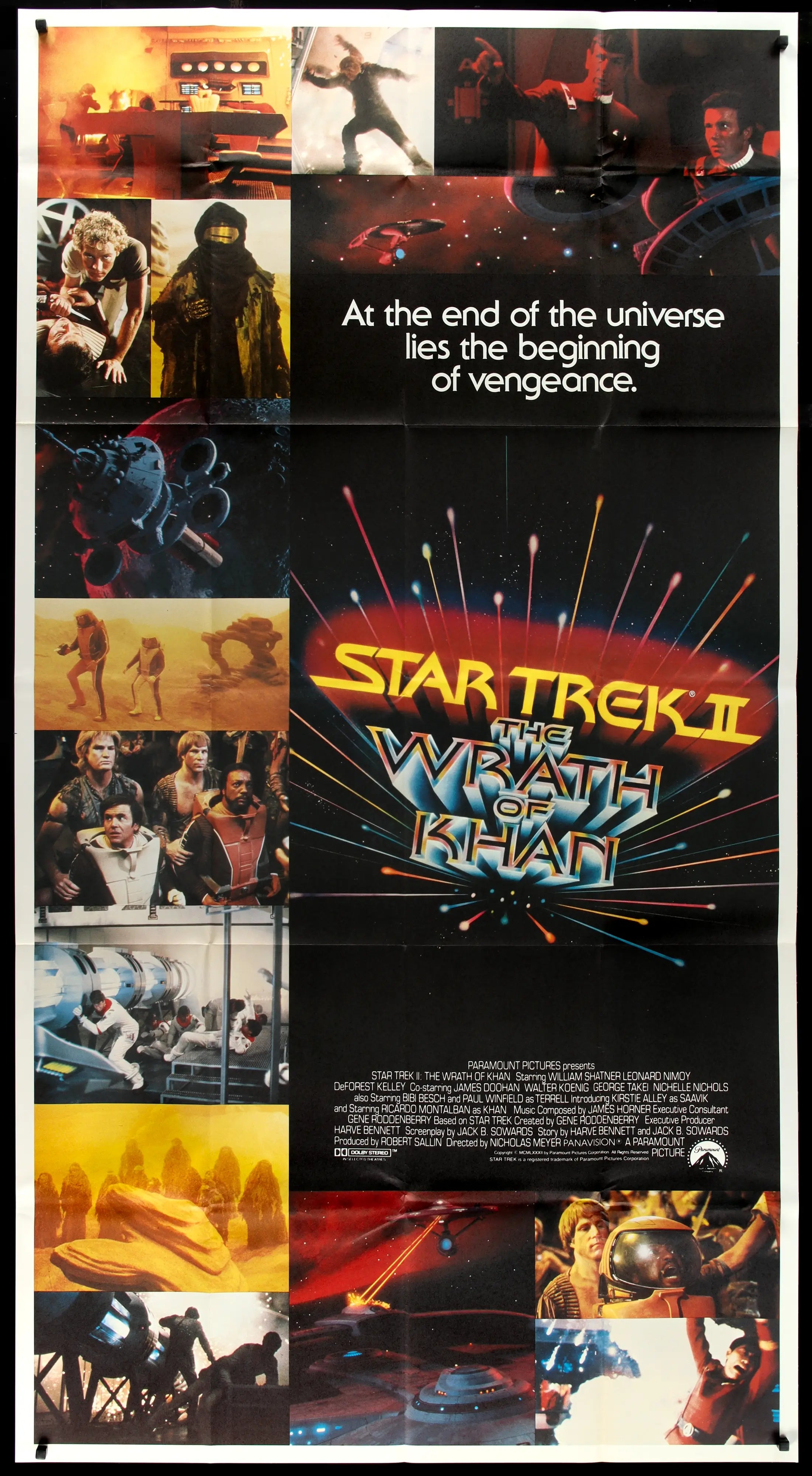 Star Trek II: The Wrath of Khan (1982) original movie poster for sale at Originalfilmart