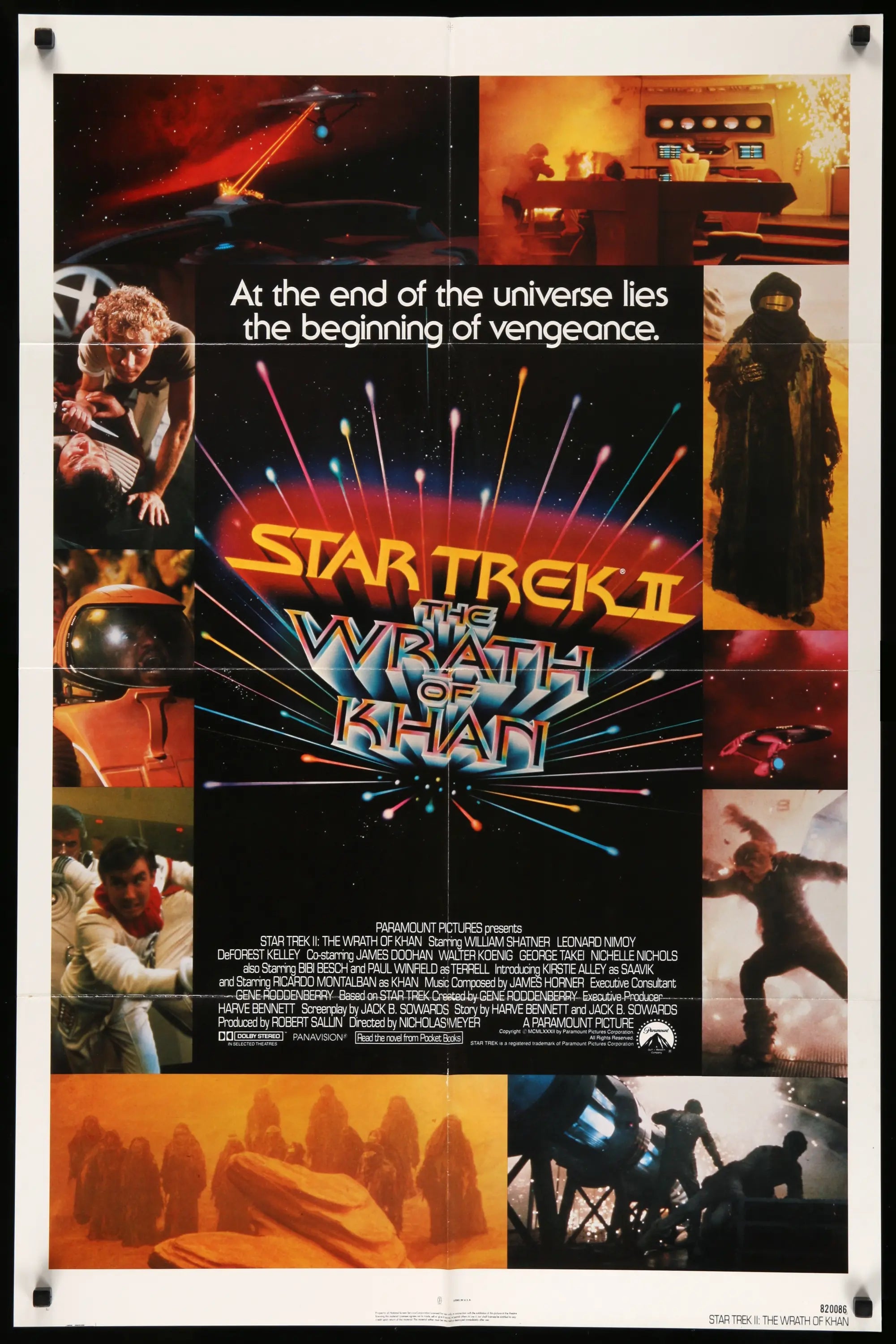 Star Trek II: The Wrath of Khan (1982) original movie poster for sale at Originalfilmart