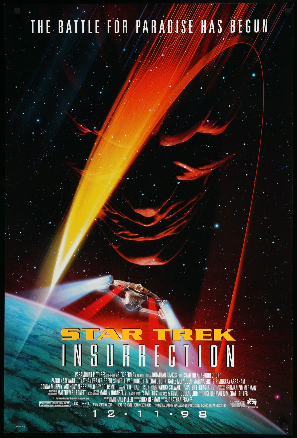 Star Trek: Insurrection (1998) original movie poster for sale at Originalfilmart