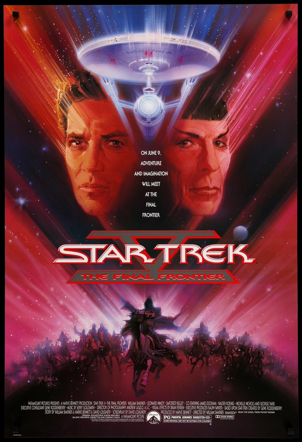 Star Trek V: The Final Frontier (1989) original movie poster for sale at Originalfilmart