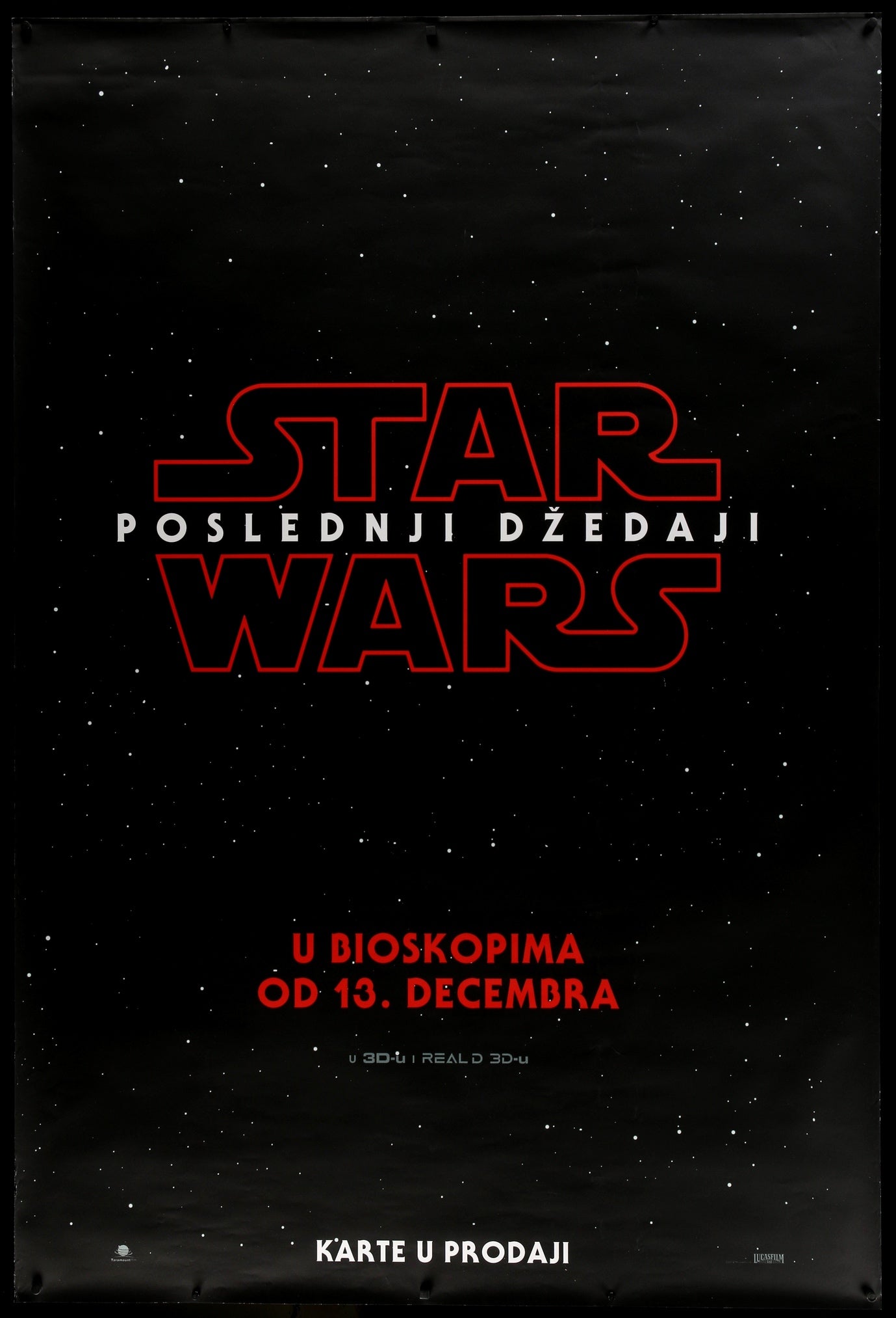 Star Wars: The Last Jedi (2017) original movie poster for sale at Originalfilmart