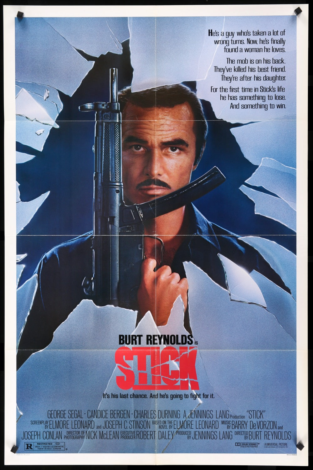 Stick (1985) original movie poster for sale at Originalfilmart