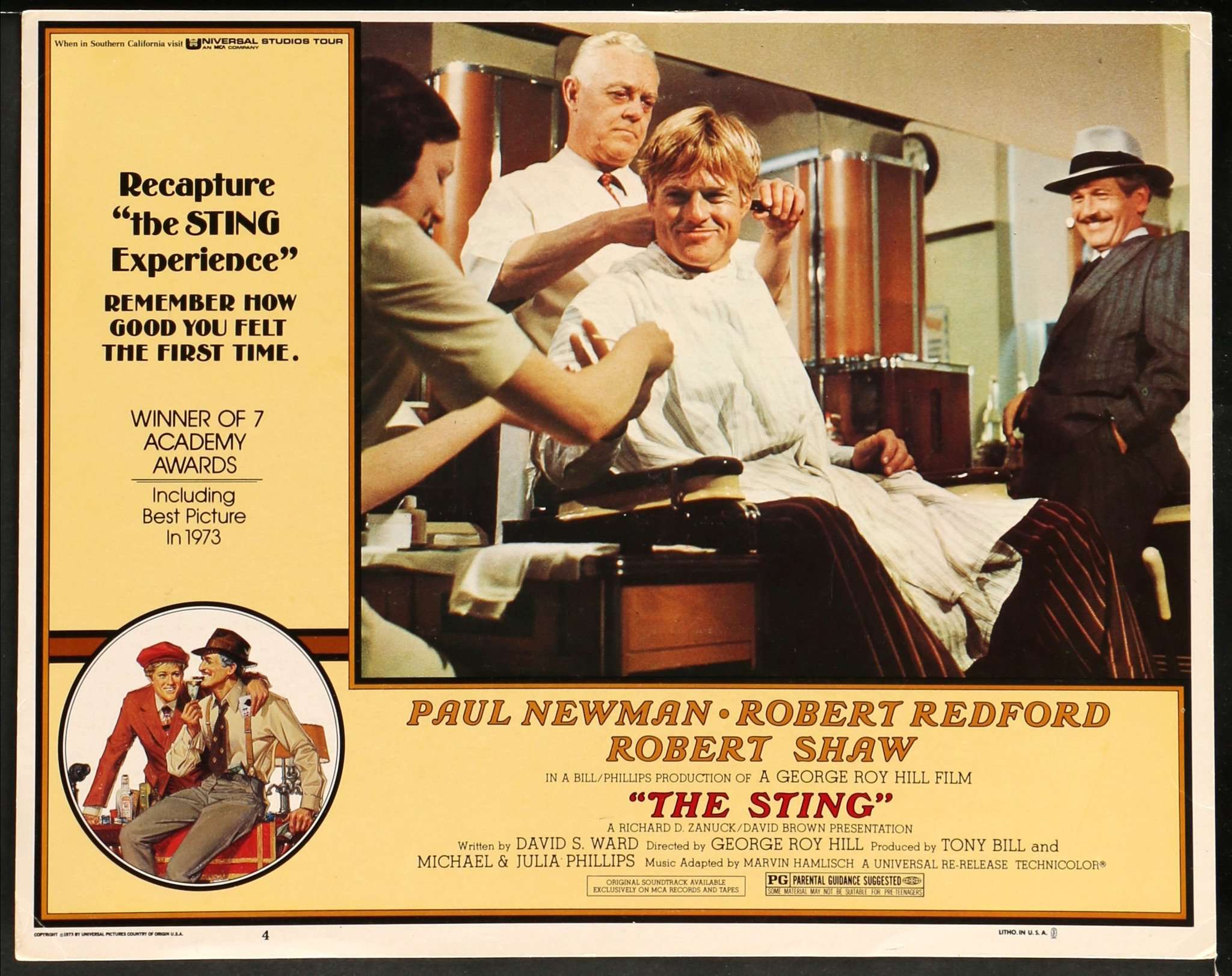 Movie Poster - Sting (1973) R77 Lobby Card #4  - Originalfilmart