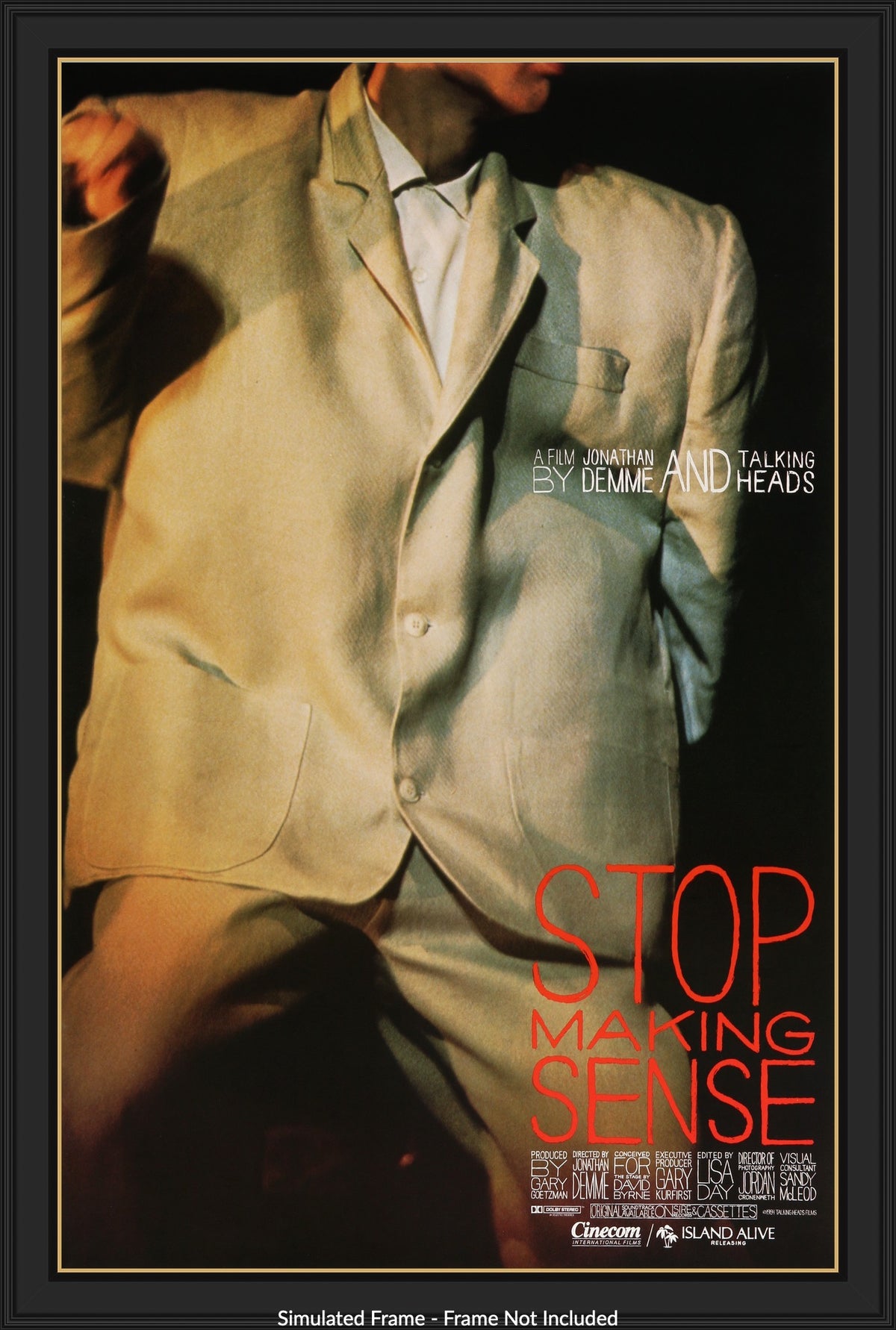 Stop Making Sense (1984) original movie poster for sale at Originalfilmart