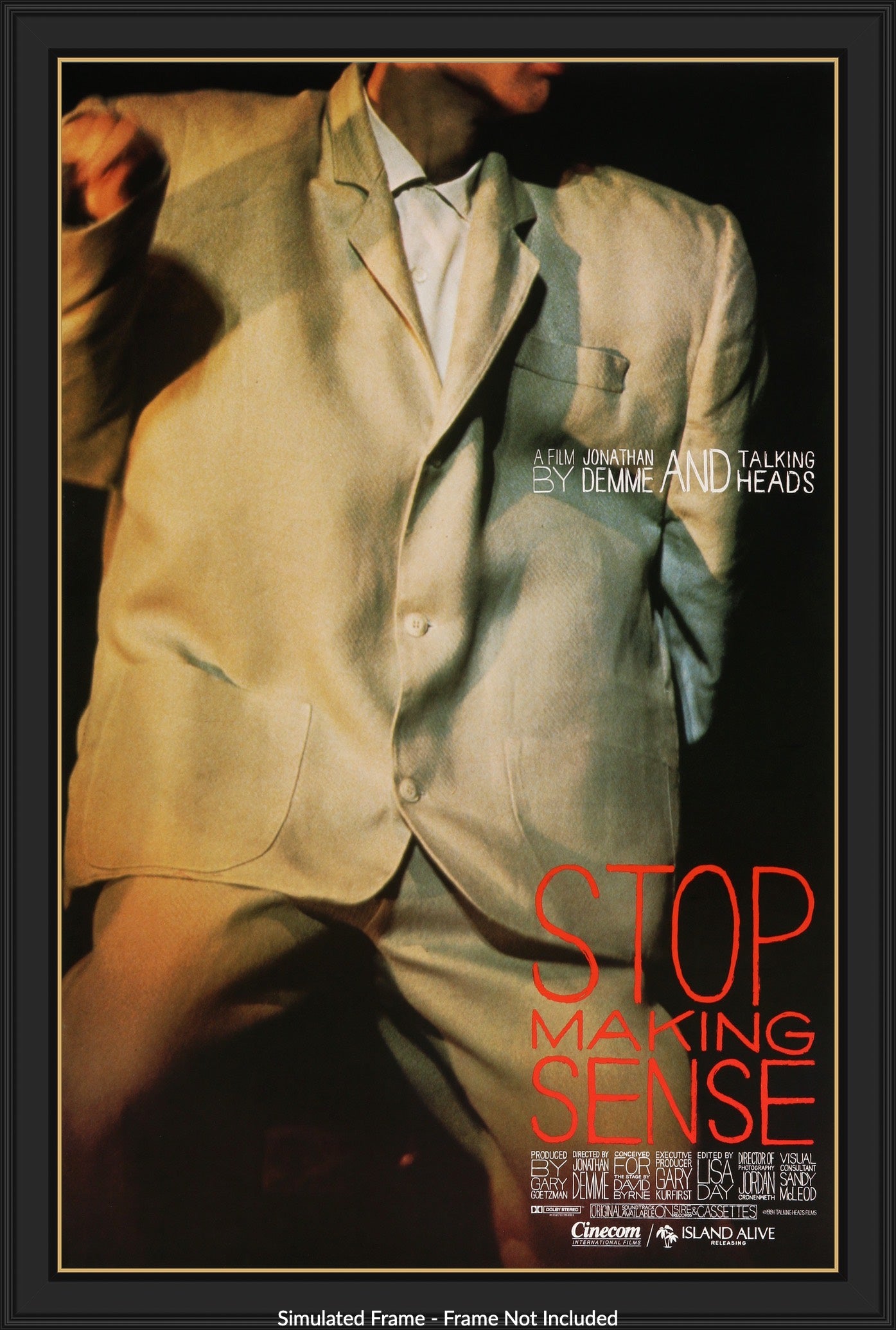 Stop Making Sense (1984) original movie poster for sale at Originalfilmart