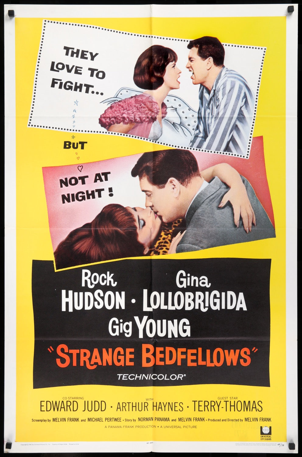 Strange Bedfellows (1965) original movie poster for sale at Originalfilmart