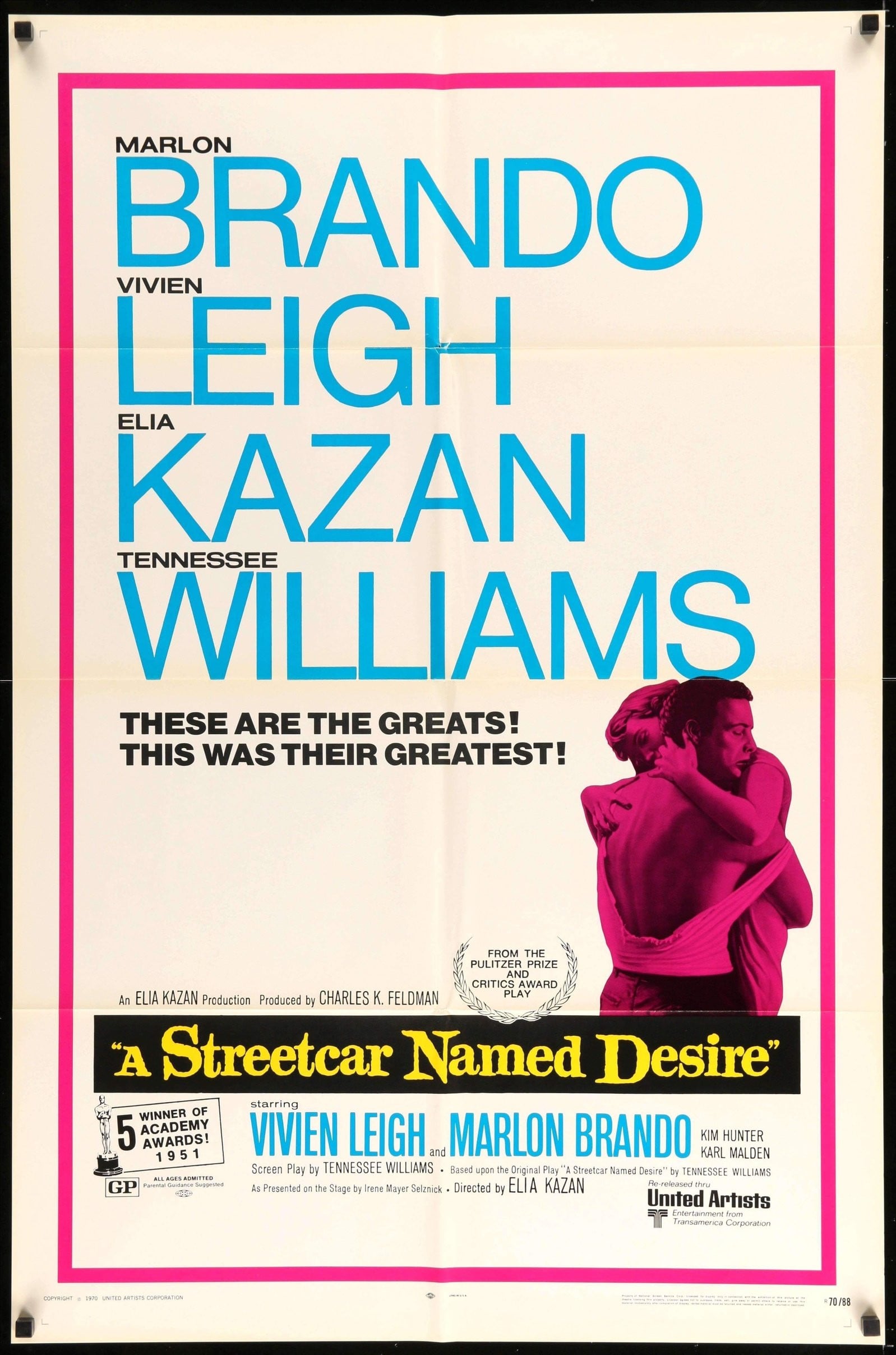 A Streetcar Named Desire (1951) original movie poster for sale at Originalfilmart