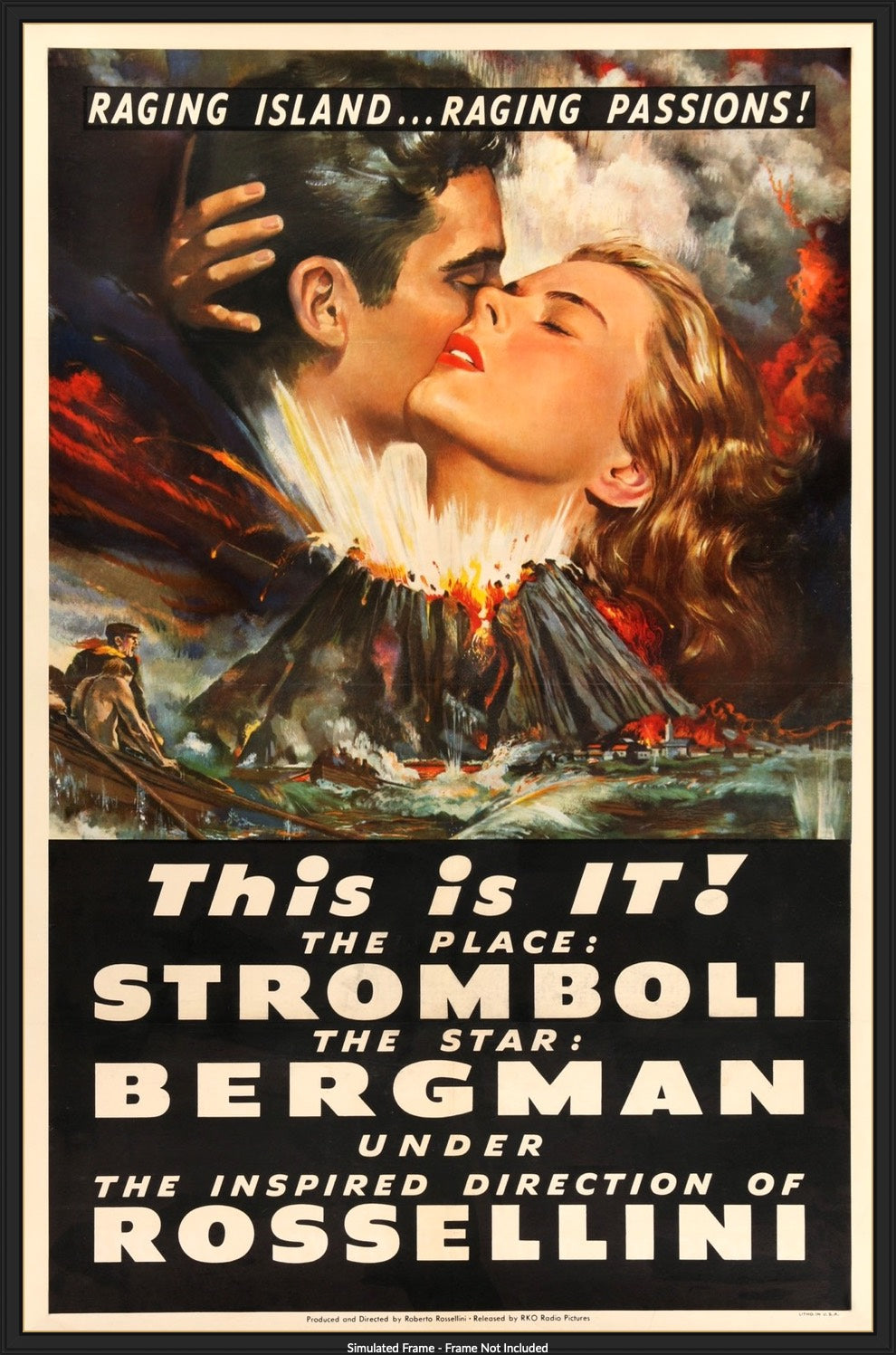 Stromboli (1950) original movie poster for sale at Originalfilmart