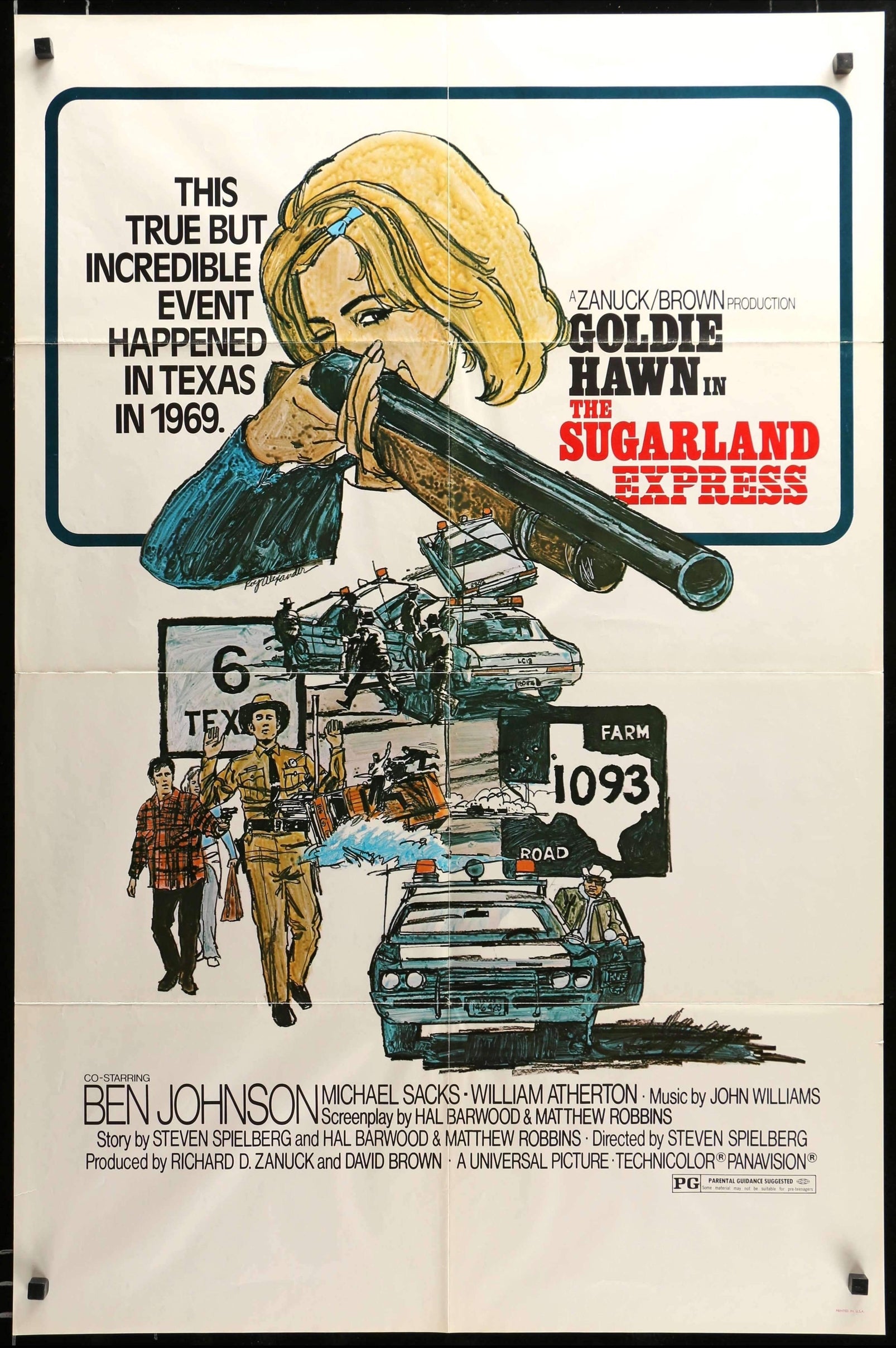 Sugarland Express (1974) original movie poster for sale at Originalfilmart