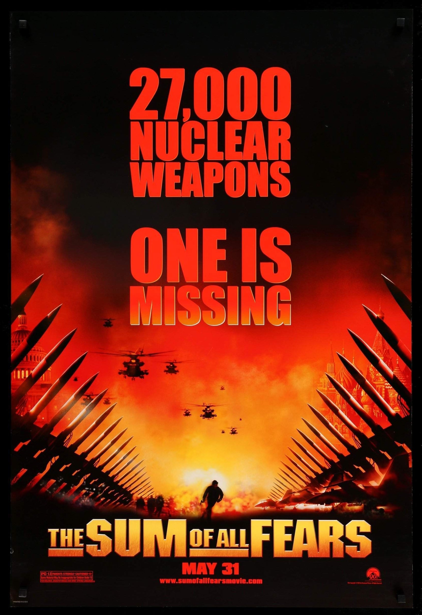 Sum of All Fears (2002) original movie poster for sale at Originalfilmart