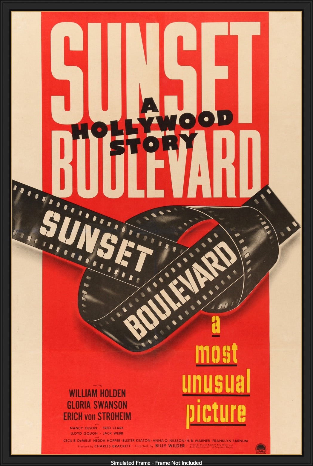 Sunset Boulevard (1950) original movie poster for sale at Originalfilmart