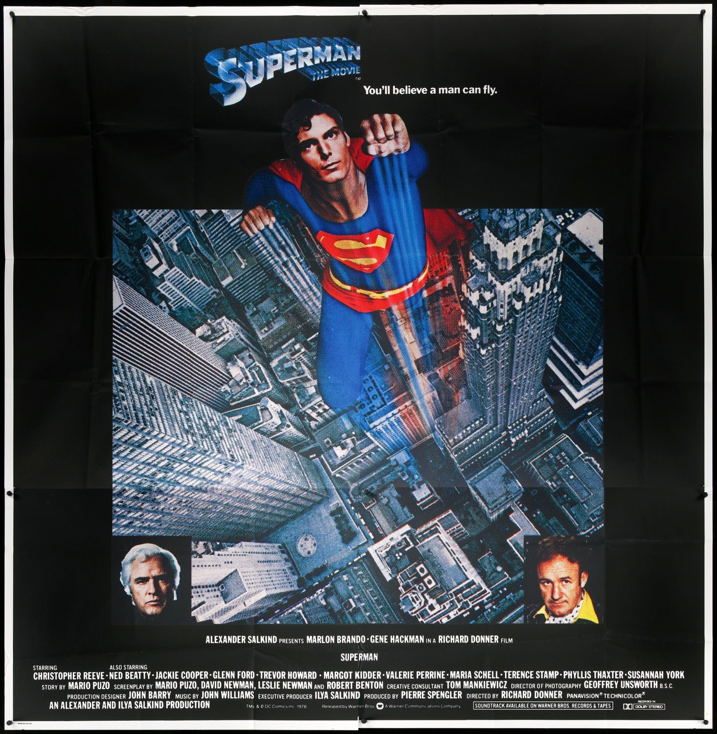 Superman: The Movie (1978) original movie poster for sale at Originalfilmart