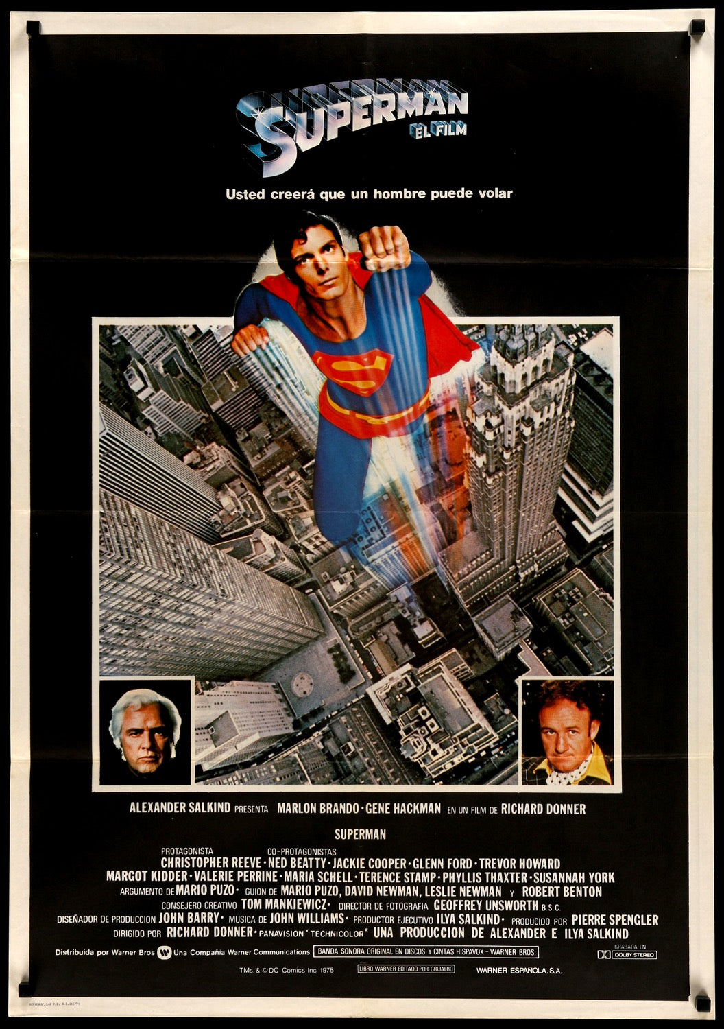 Superman: The Movie (1978) original movie poster for sale at Originalfilmart