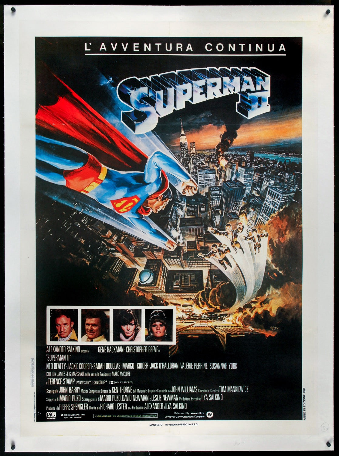 Superman II (1980) original movie poster for sale at Originalfilmart