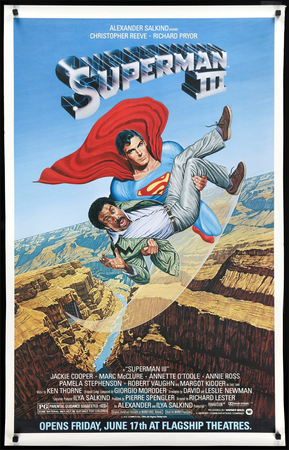 Superman III (1983) original movie poster for sale at Originalfilmart