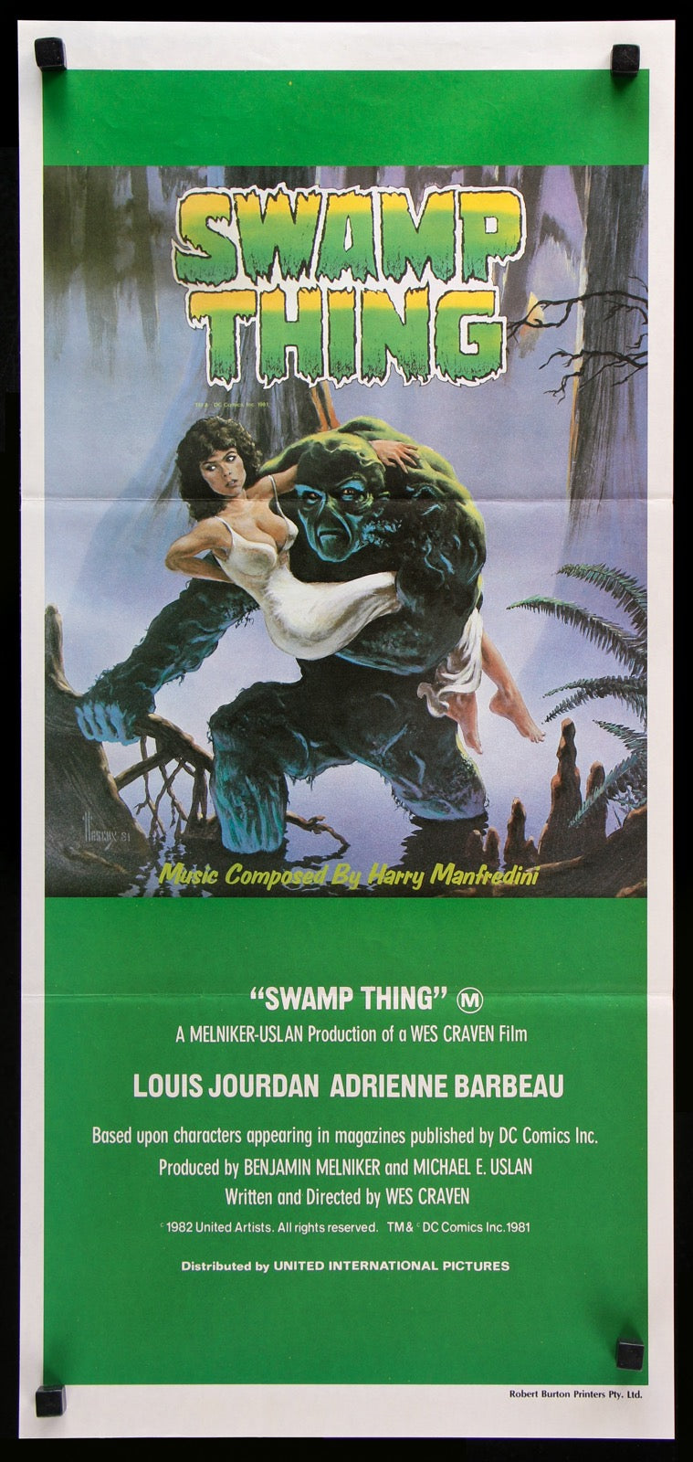 Swamp Thing (1982) original movie poster for sale at Originalfilmart