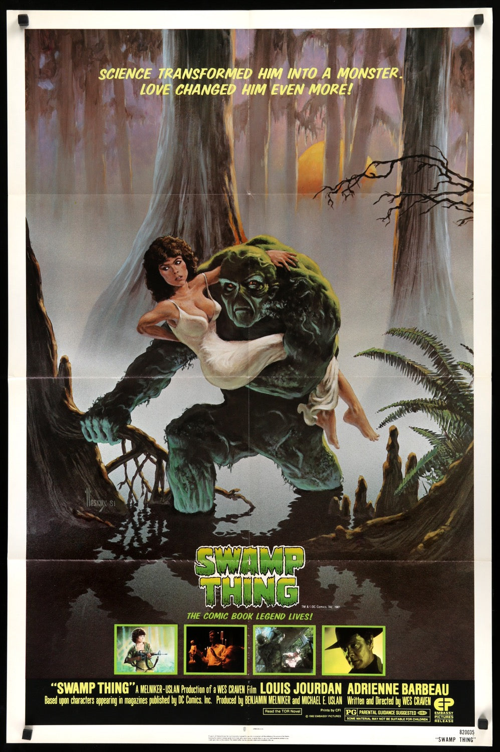 Swamp Thing (1982) original movie poster for sale at Originalfilmart