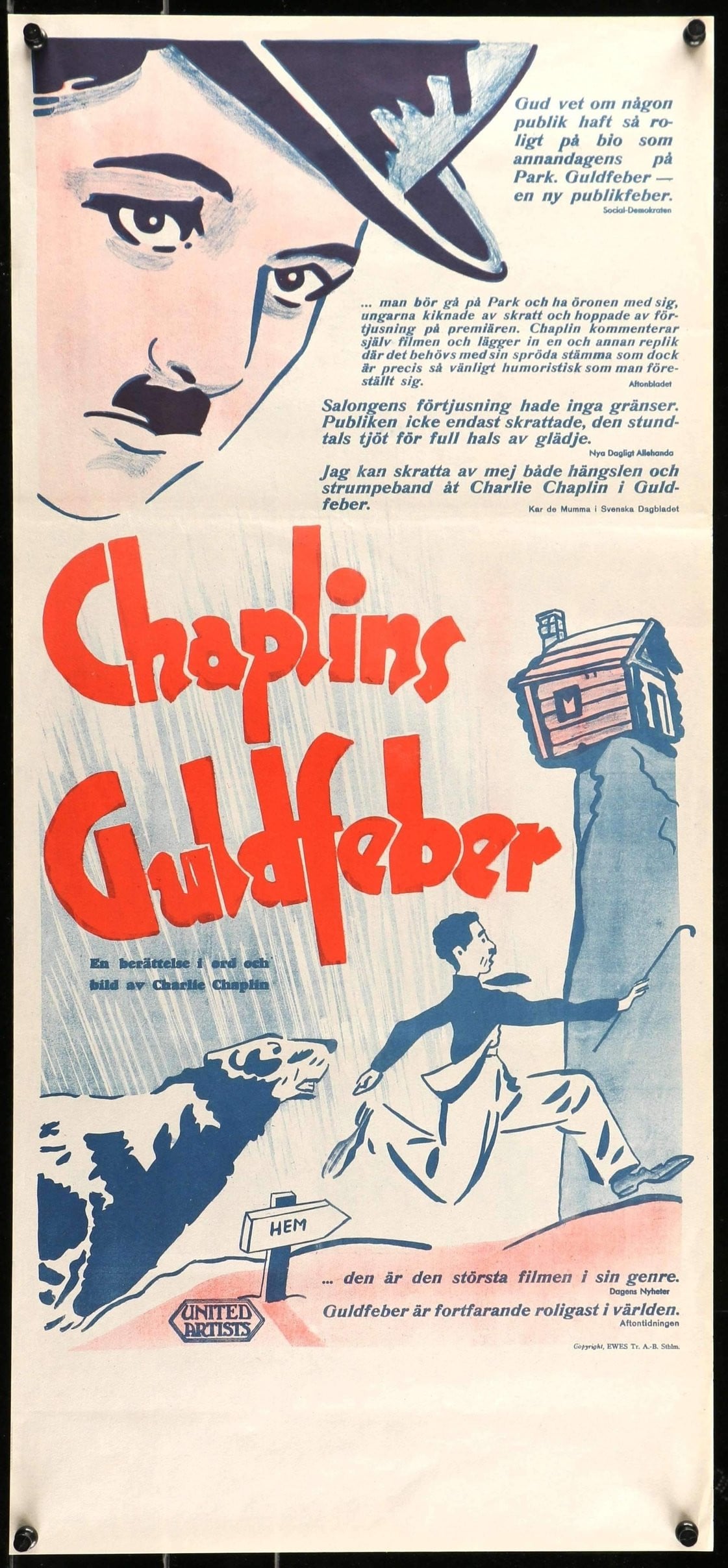 Gold Rush (1925) original movie poster for sale at Originalfilmart