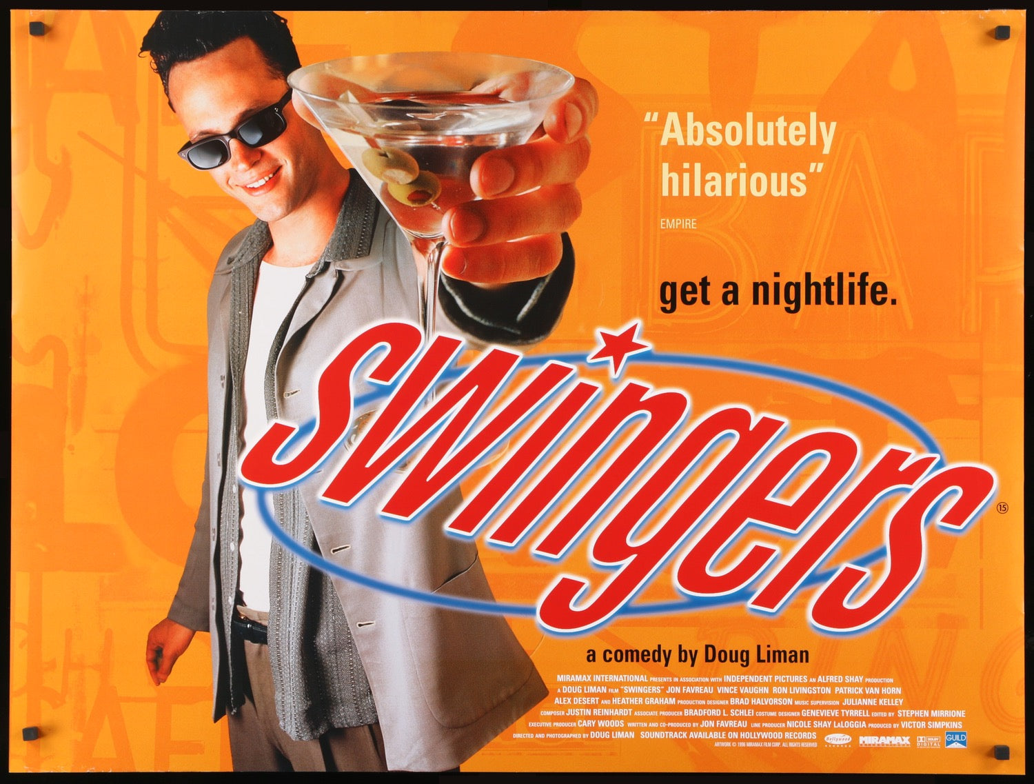 Swingers (1996) original movie poster for sale at Originalfilmart