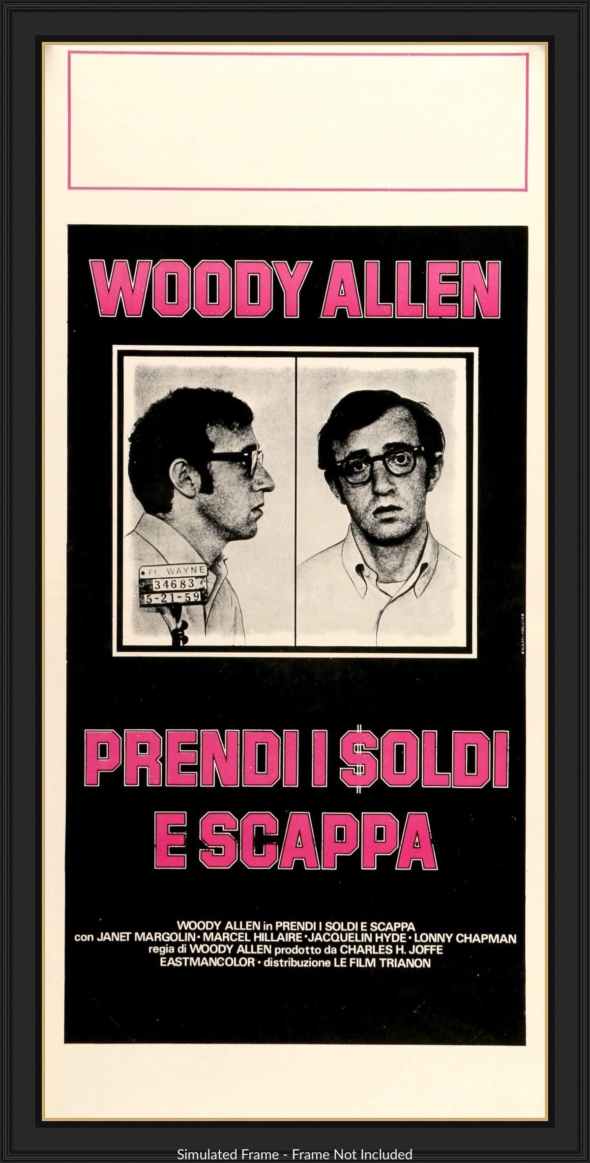 Take the Money and Run (1969) original movie poster for sale at Originalfilmart