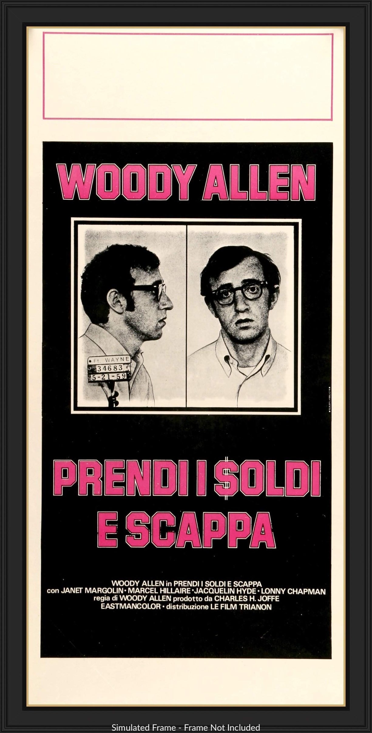 Take the Money and Run (1969) original movie poster for sale at Originalfilmart