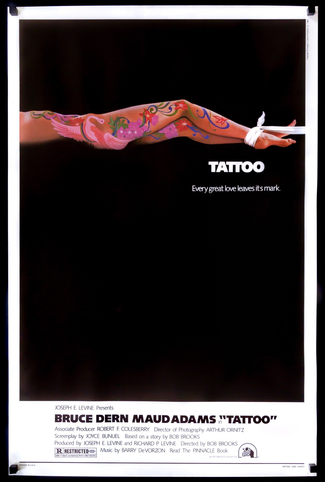 Tattoo (1981) original movie poster for sale at Originalfilmart