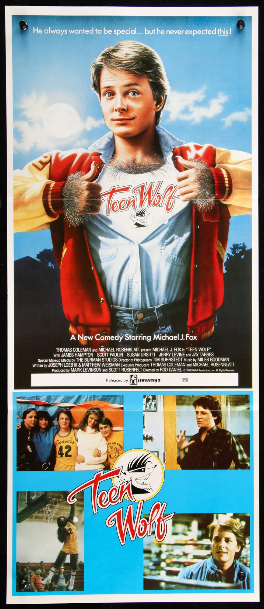 Teen Wolf (1985) original movie poster for sale at Originalfilmart