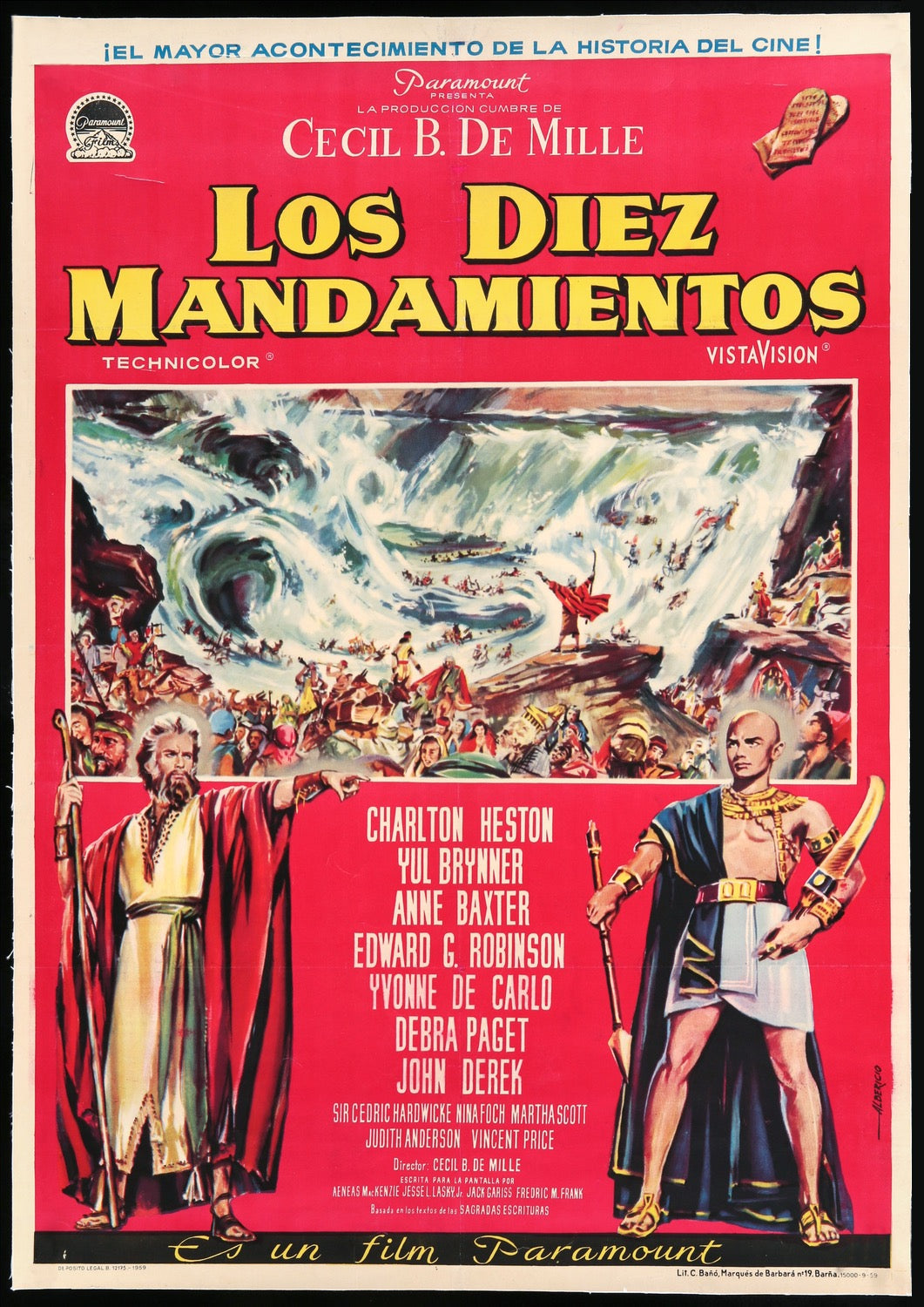 Ten Commandments (1956) original movie poster for sale at Originalfilmart