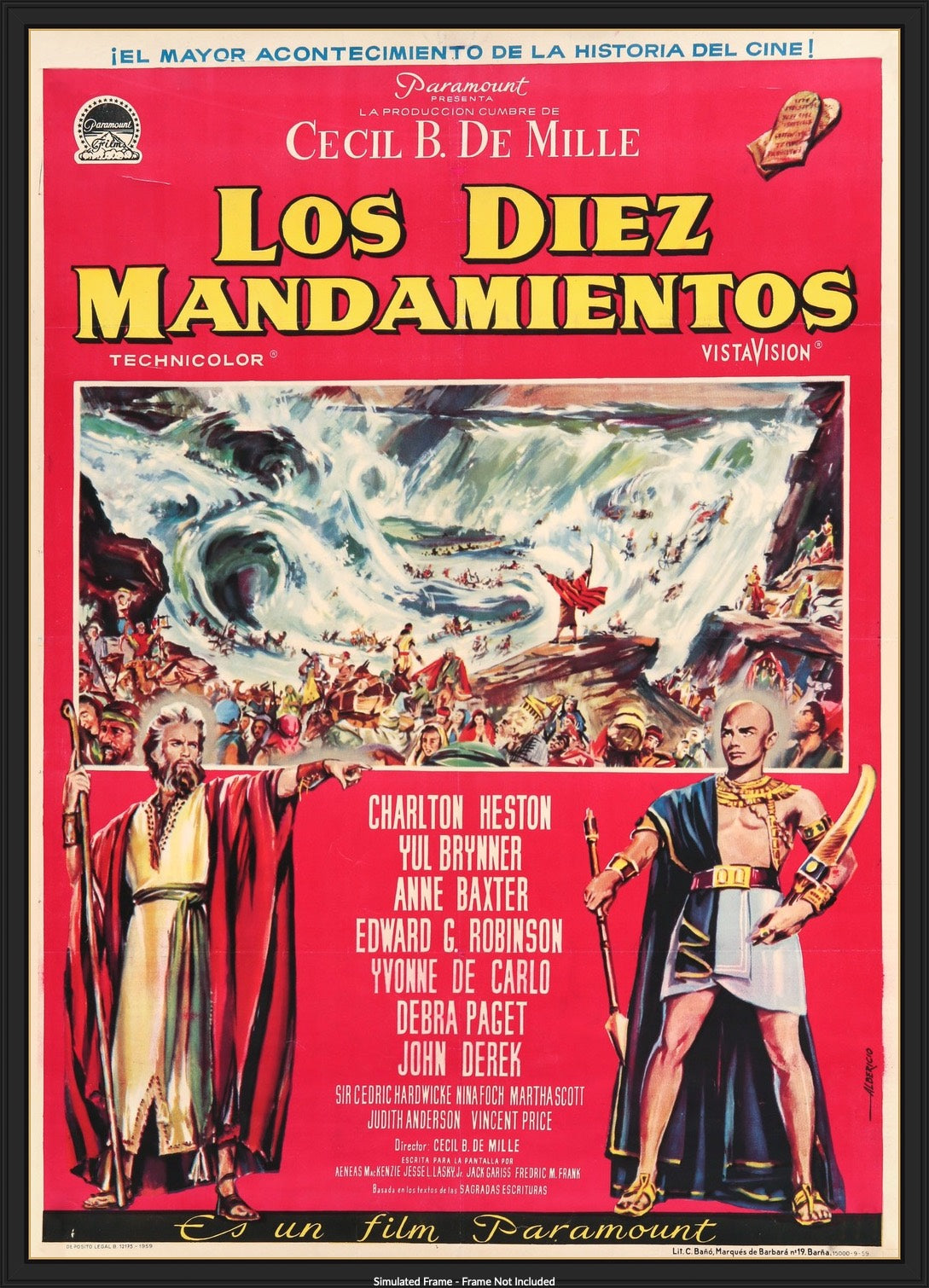 Ten Commandments (1956) original movie poster for sale at Originalfilmart
