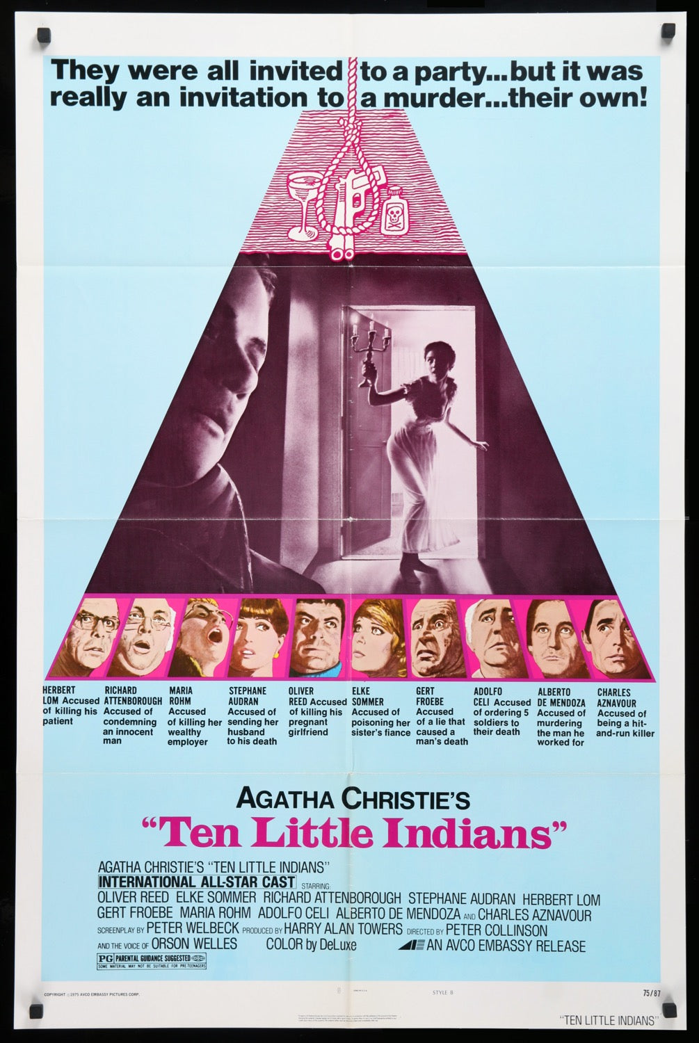 Ten Little Indians (1974) original movie poster for sale at Originalfilmart