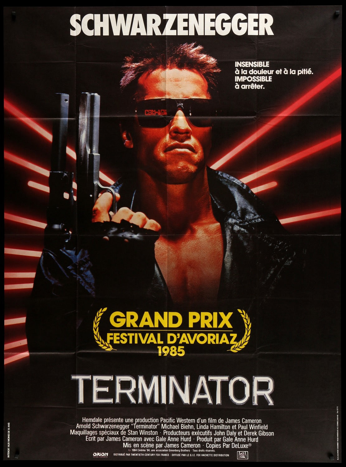 Terminator (1984) original movie poster for sale at Originalfilmart