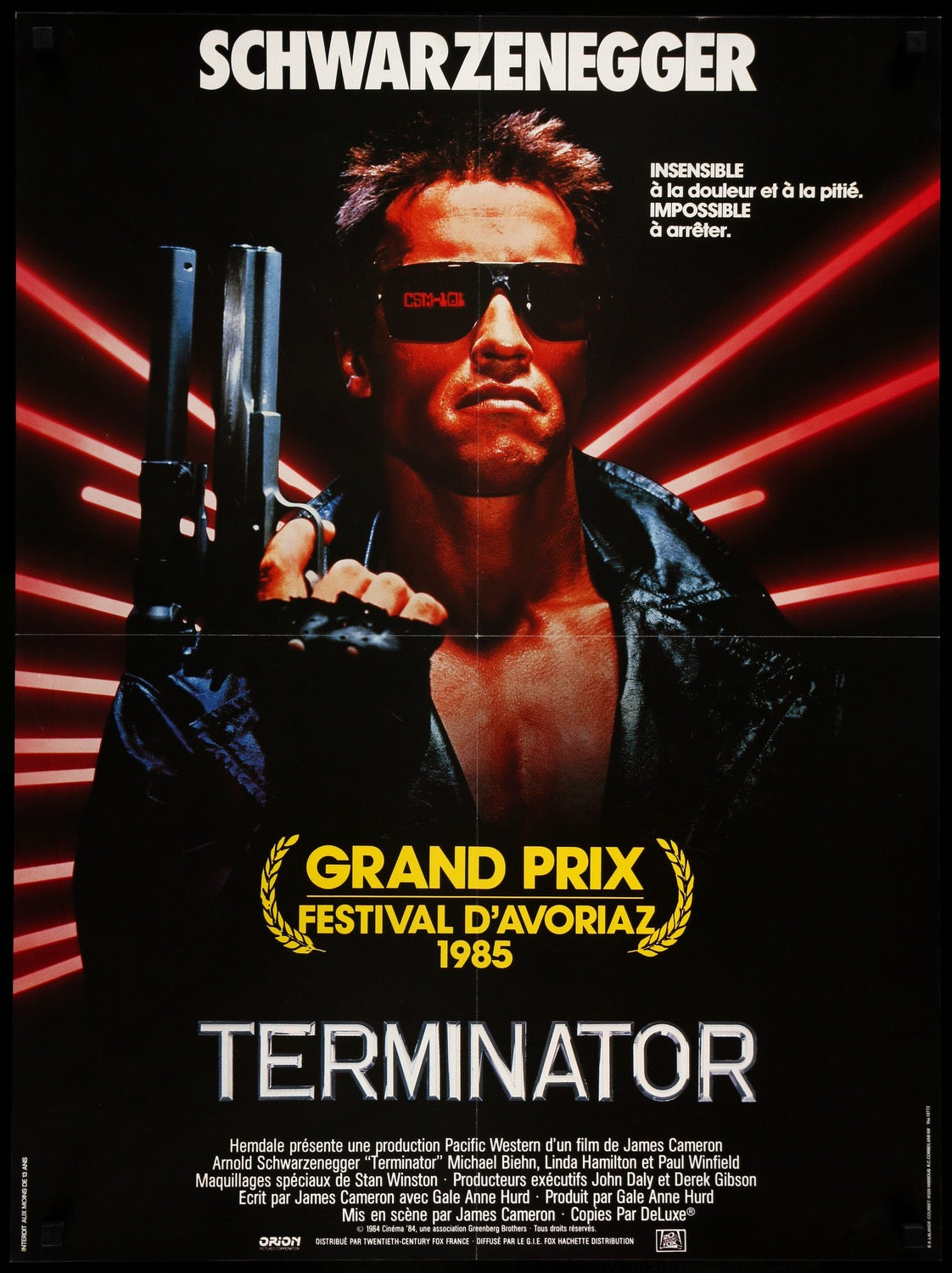 Terminator (1984) original movie poster for sale at Originalfilmart