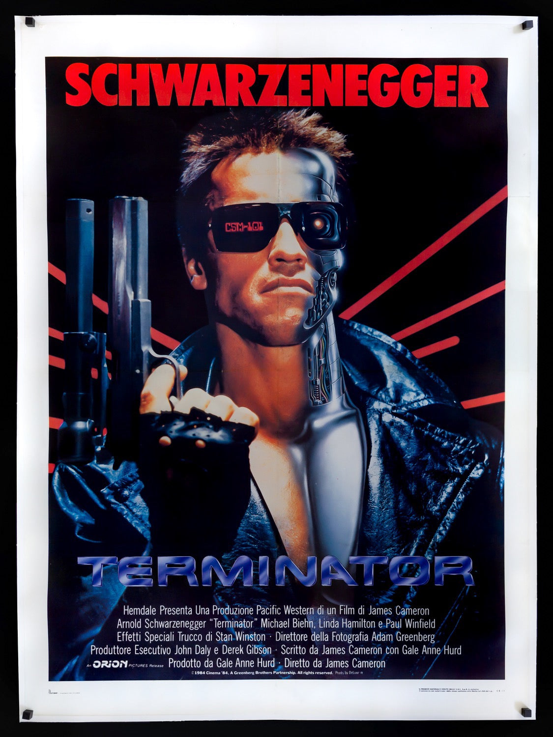 Terminator (1984) original movie poster for sale at Originalfilmart