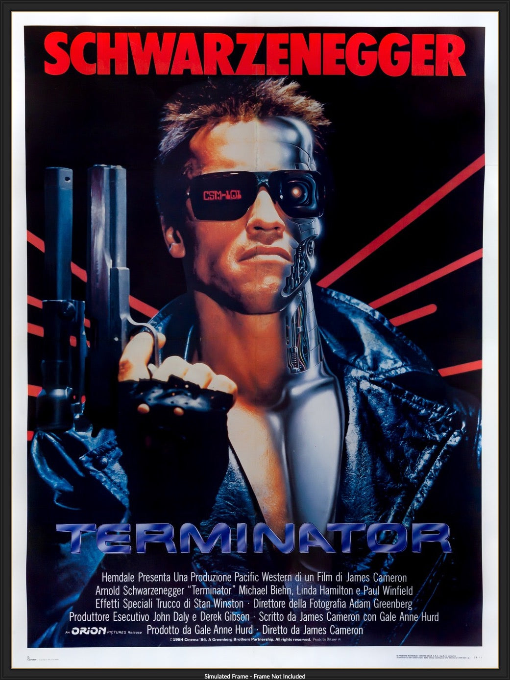 Terminator (1984) original movie poster for sale at Originalfilmart